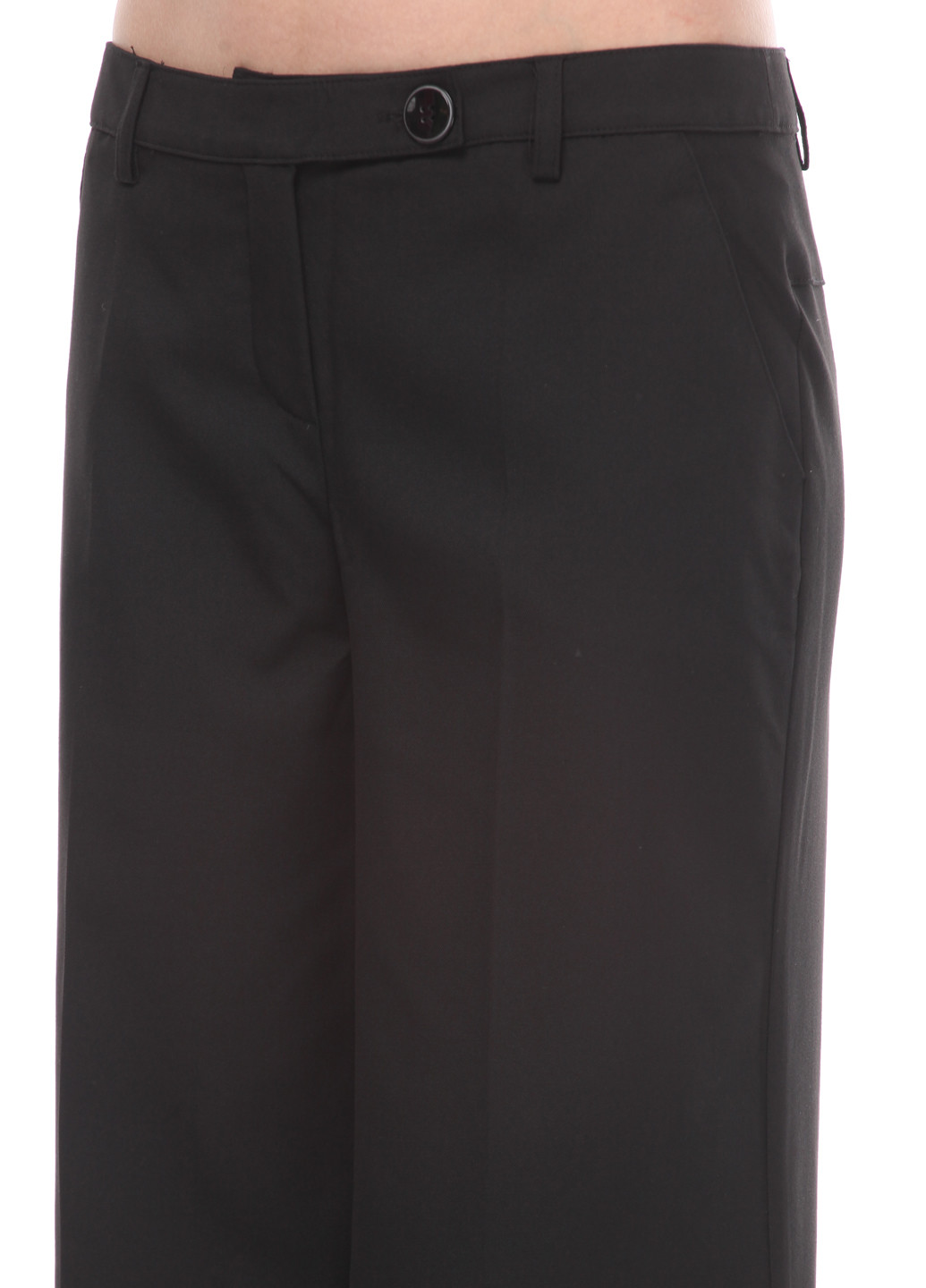 Черные классические демисезонные со средней талией брюки Vero Moda
