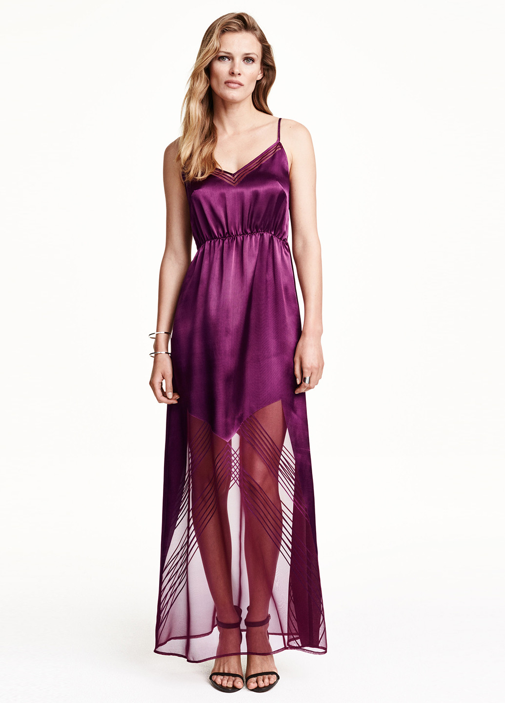 Фіолетова вечірня сукня H&M