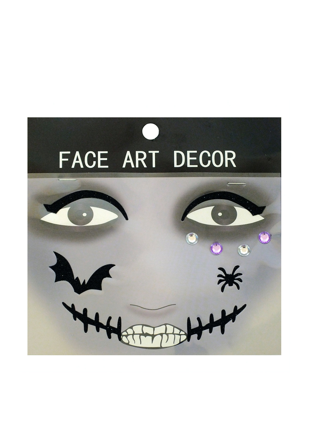 Наклейки на обличчя Face ART Decor, 11,5х12,5 см Seta Decor (26587509)