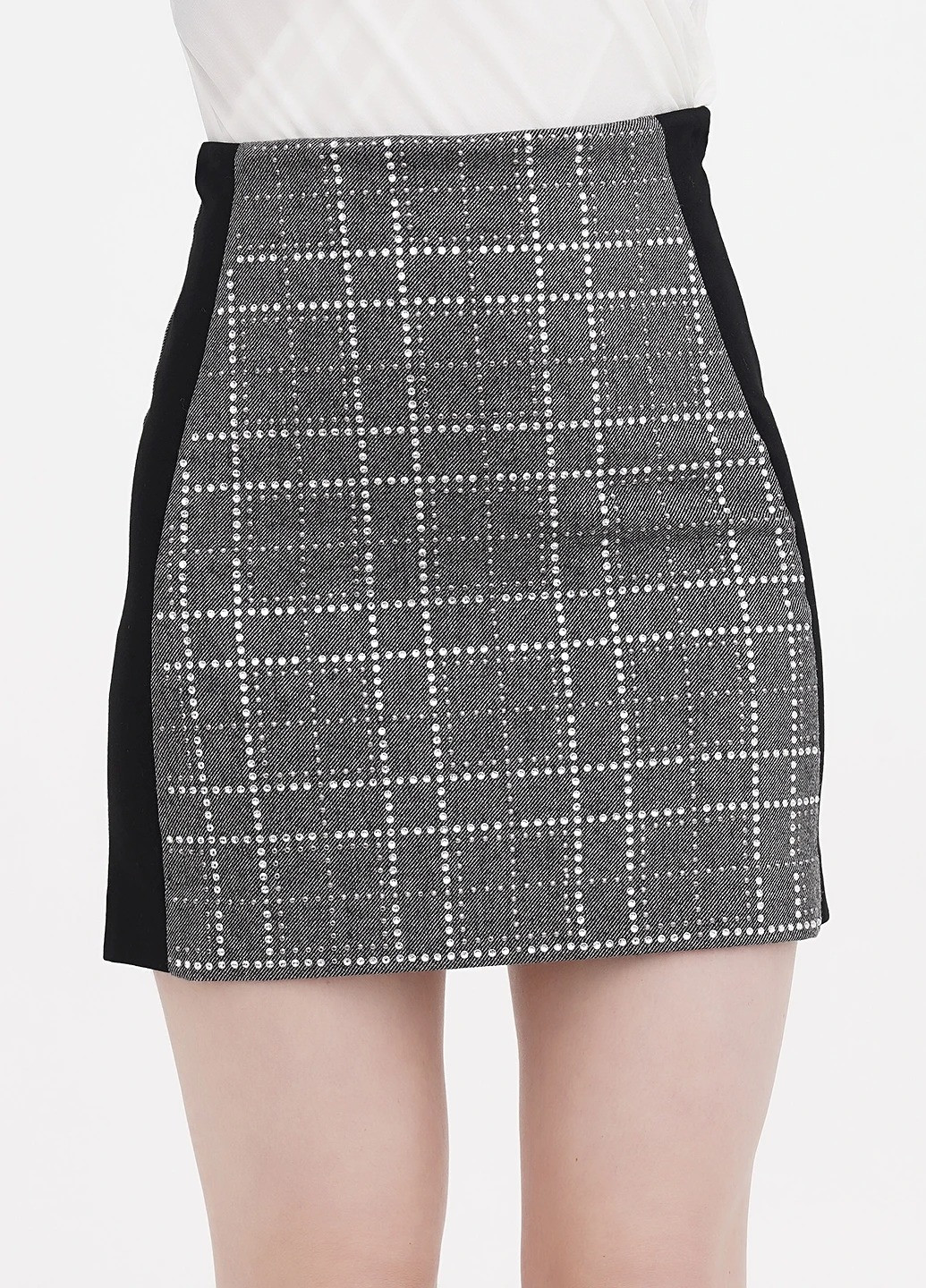 Серая кэжуал колор блок юбка Pinko