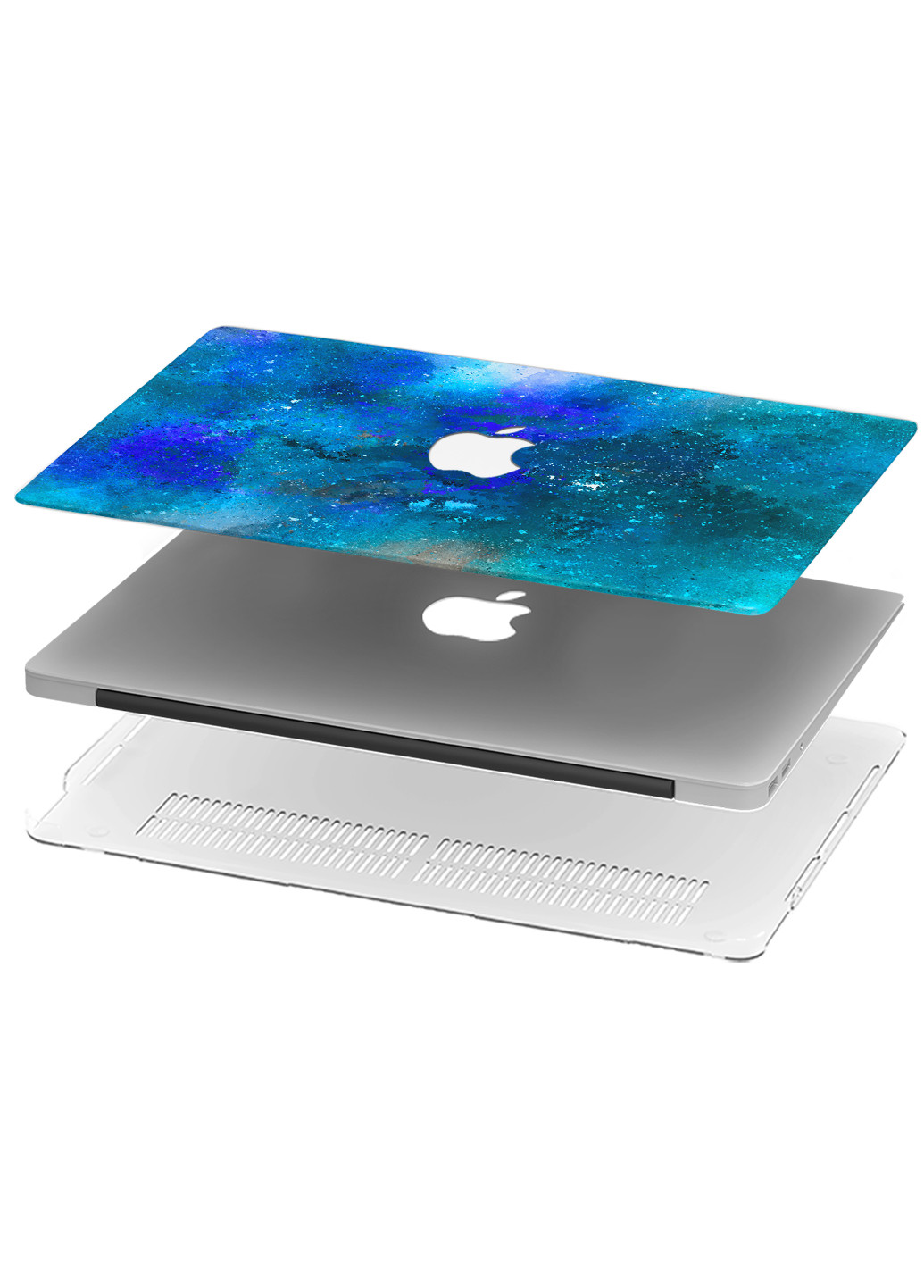 Чохол пластиковий для Apple MacBook Air 11 A1465 / A1370 Блакитні фарби (Blue Paints) (6349-1881) MobiPrint (218528615)