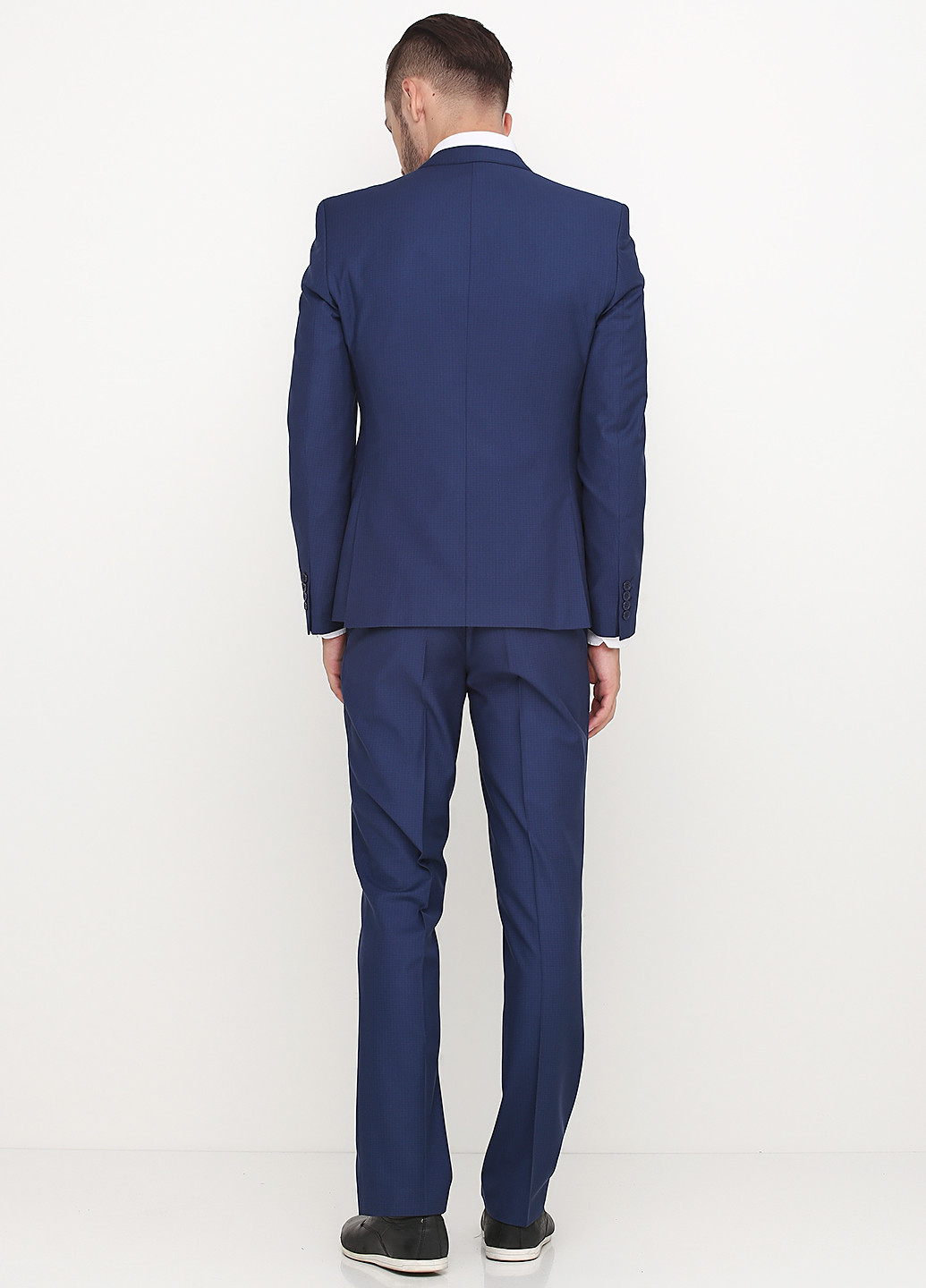 Темно-синий демисезонный костюм (пиджак, брюки) брючный Federico Cavallini