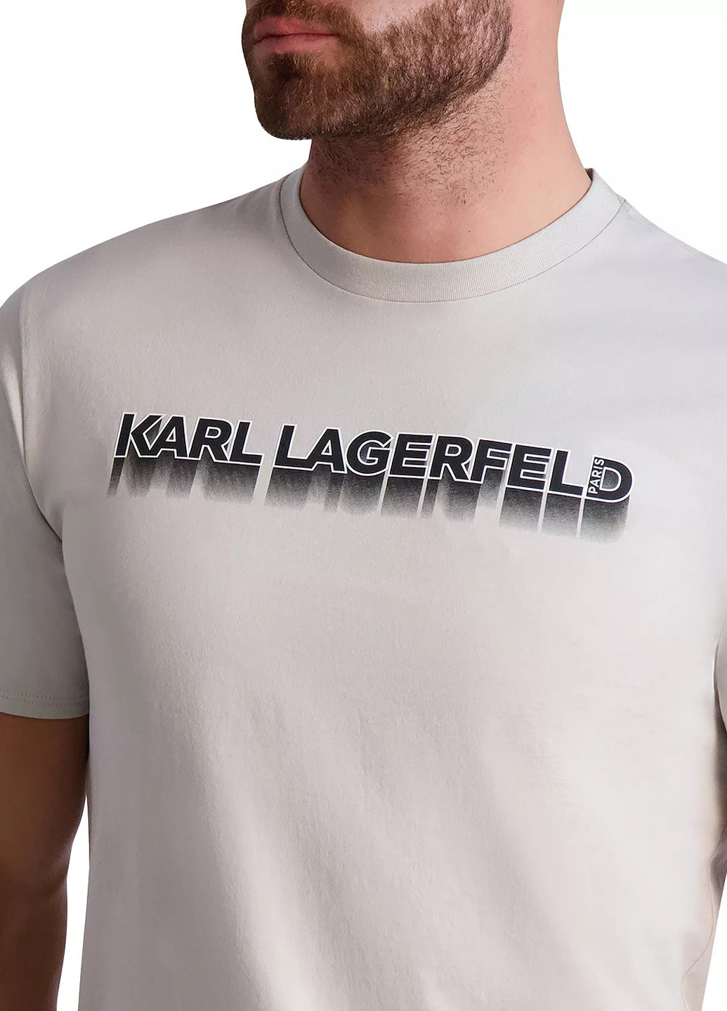 Светло-серая футболка Karl Lagerfeld
