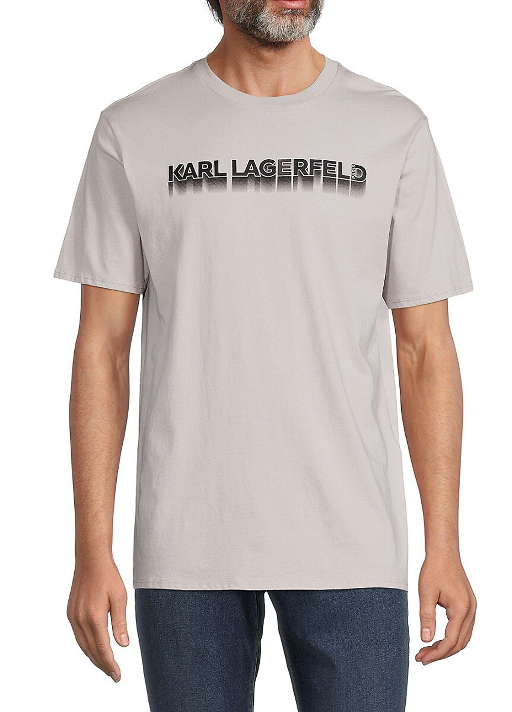 Светло-серая футболка Karl Lagerfeld