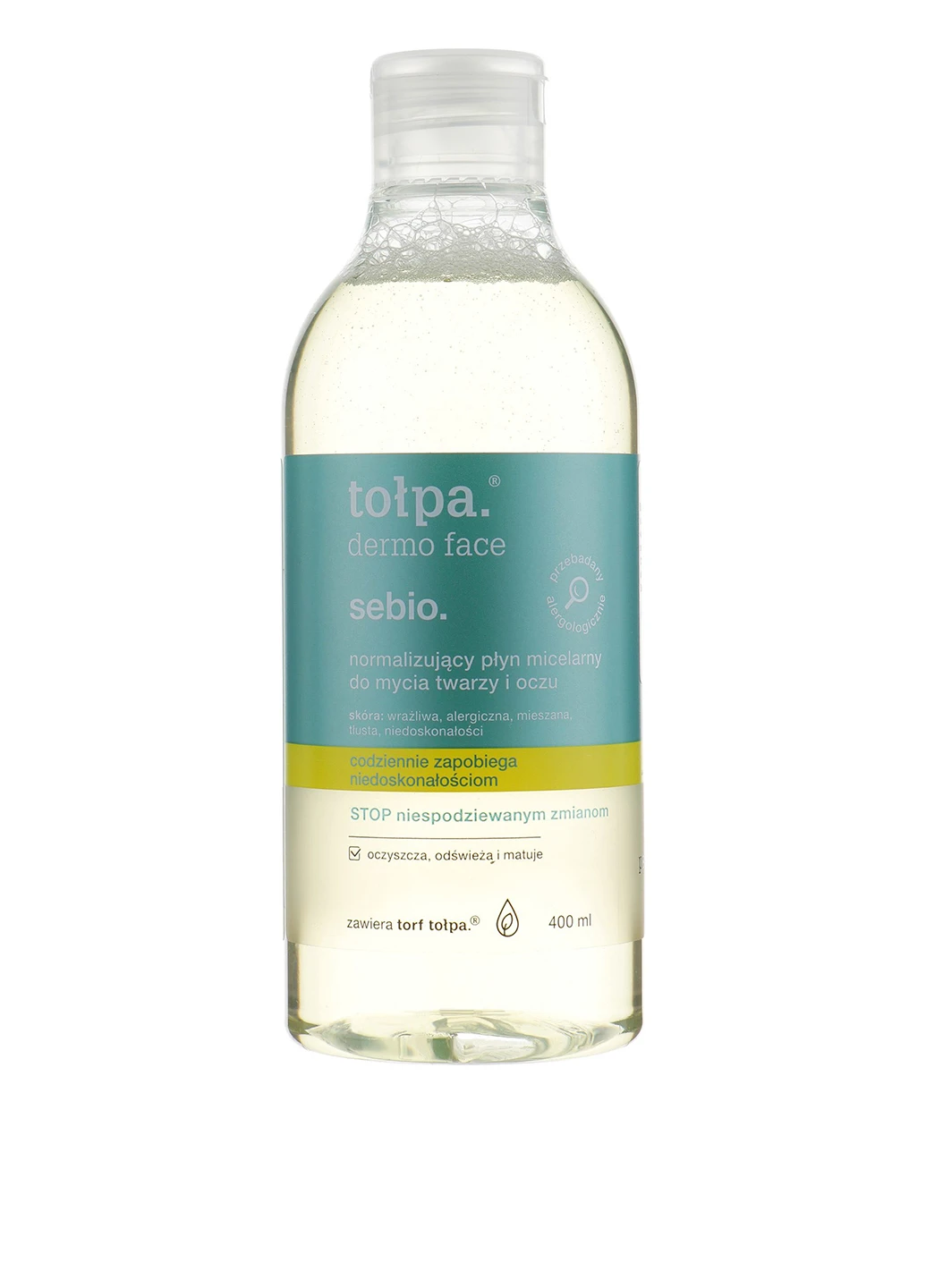 Мицеллярный тоник для лица Dermo Sebio Face, 400 мл Tolpa (160879065)