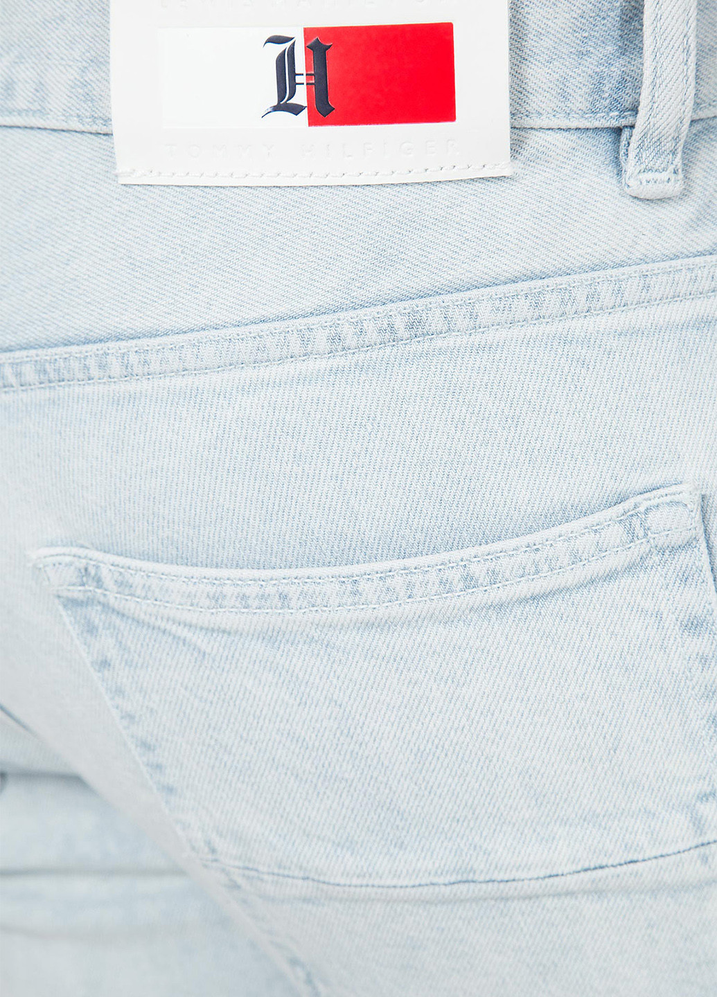 Голубые демисезонные скинни джинсы Tommy Hilfiger