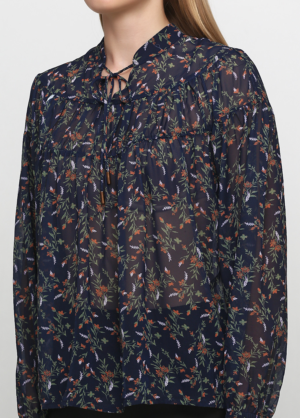 Тёмно-синяя блуза Friendtex