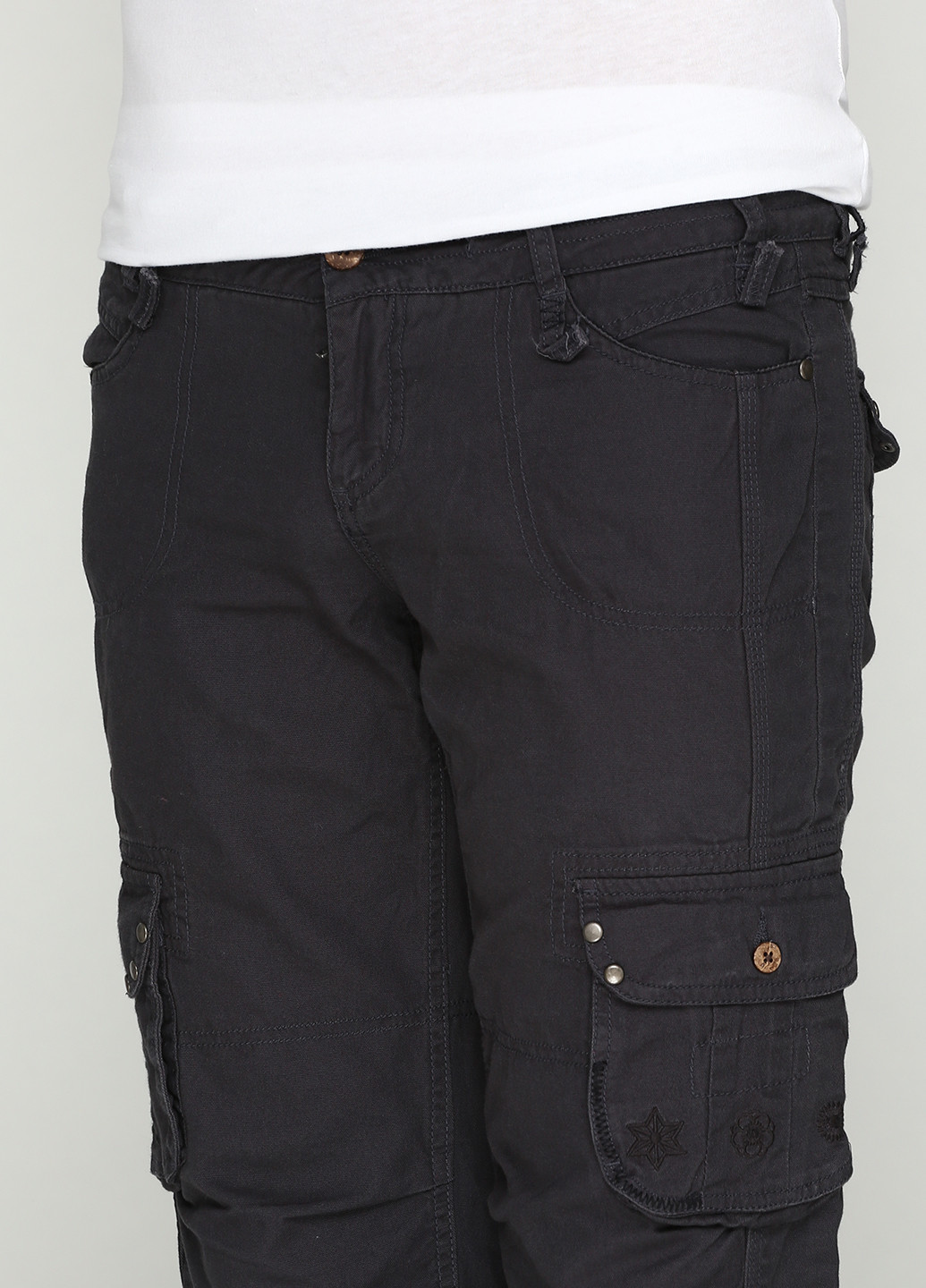 Темно-серые кэжуал демисезонные прямые брюки O'Neill