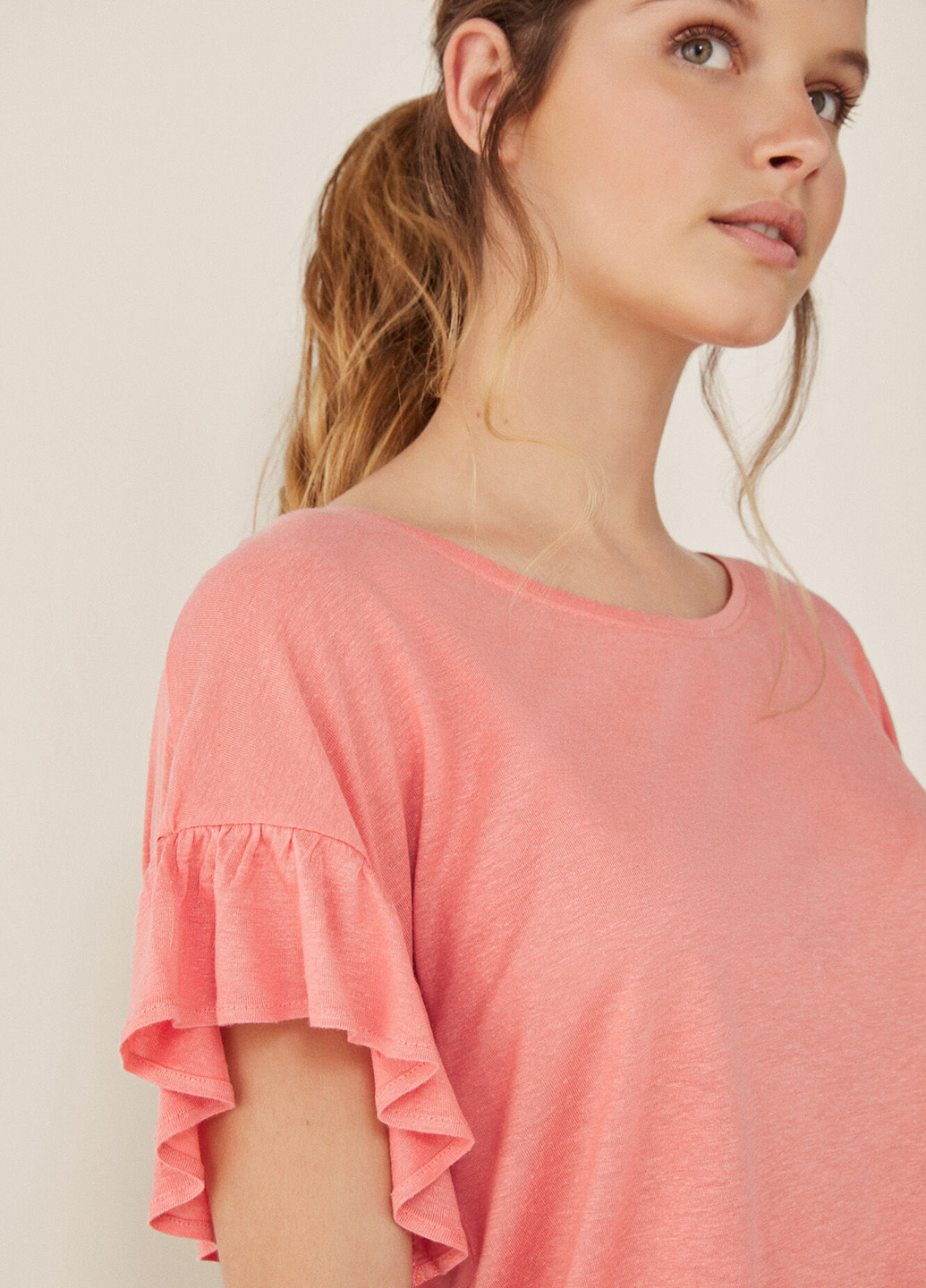 Розовая летняя футболка Women'secret