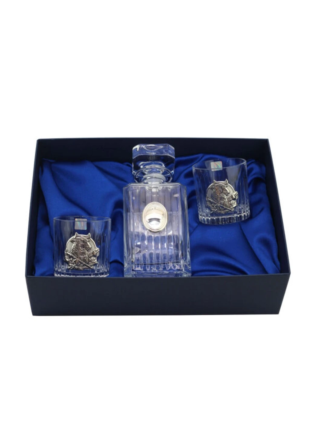 Набор для виски Bull с серебрянными накладками, 4 предмета Boss Crystal (252744874)