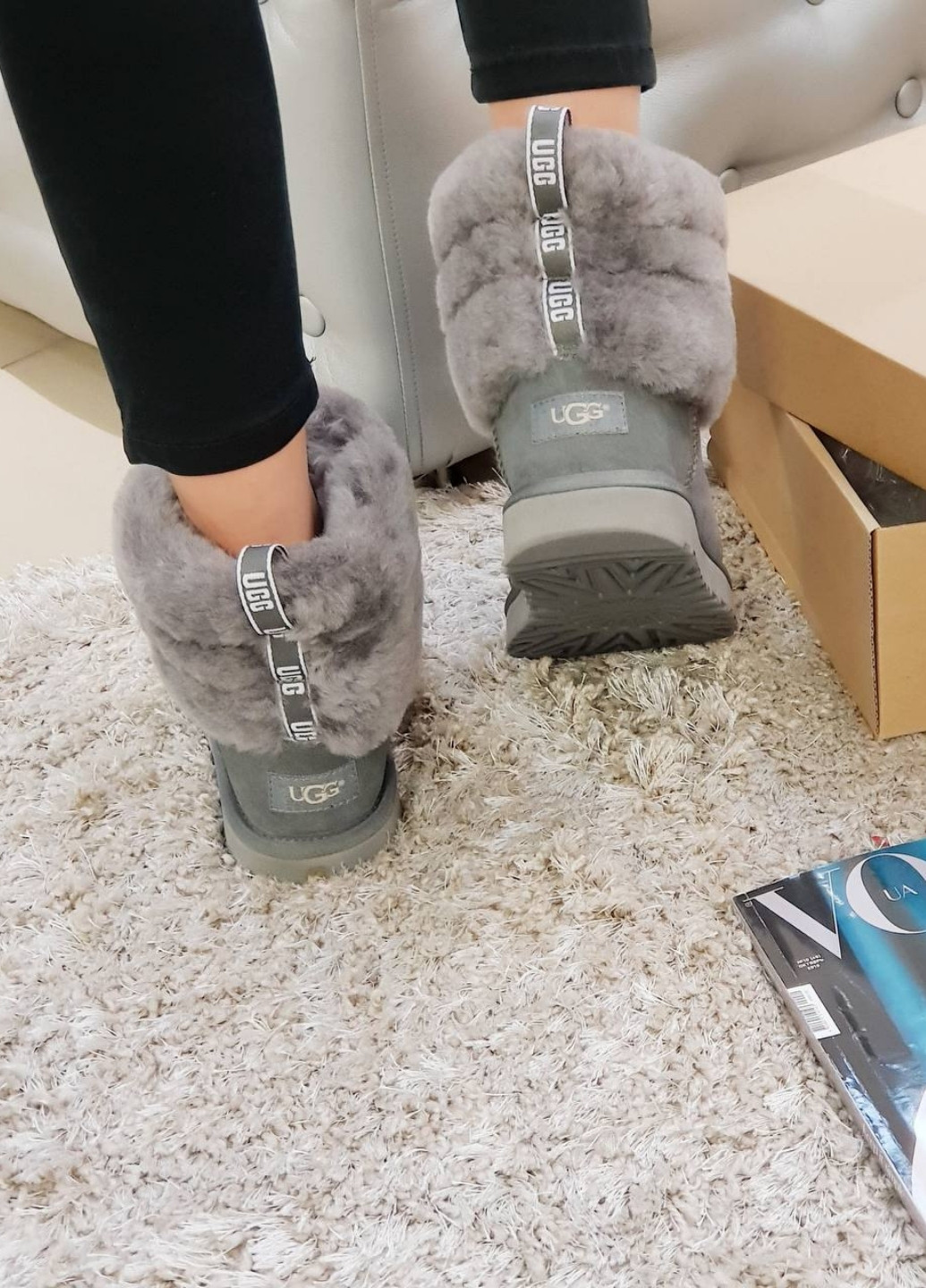 Серые женские UGG