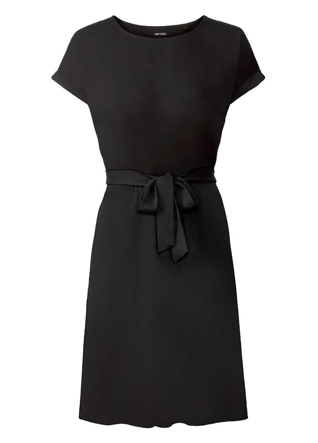 Черное кэжуал платье а-силуэт Esmara однотонное