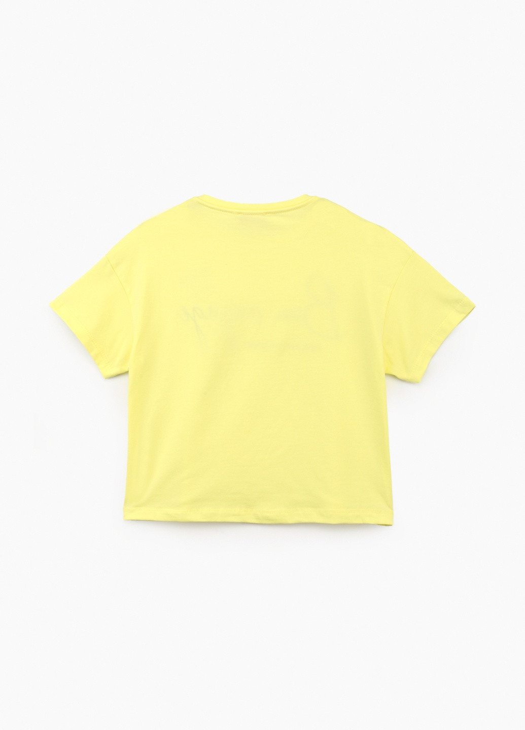 Желтая летняя футболка Viollen