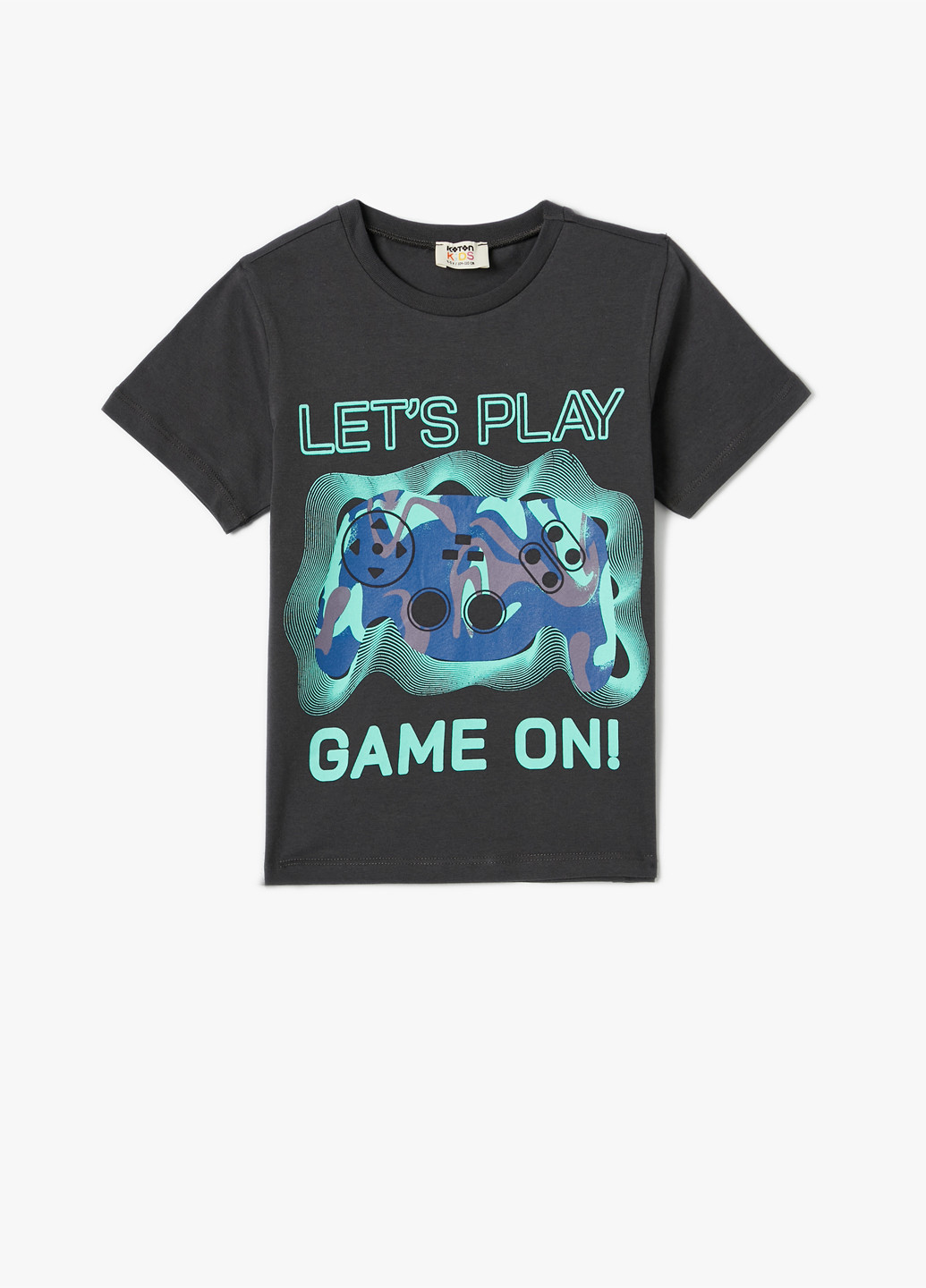 Темно-сіра літня футболка KOTON