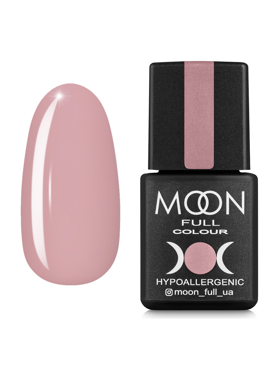 Гель-лак FULL color Gel polish 8 мл №644 пудровый розовый Moon (198495517)