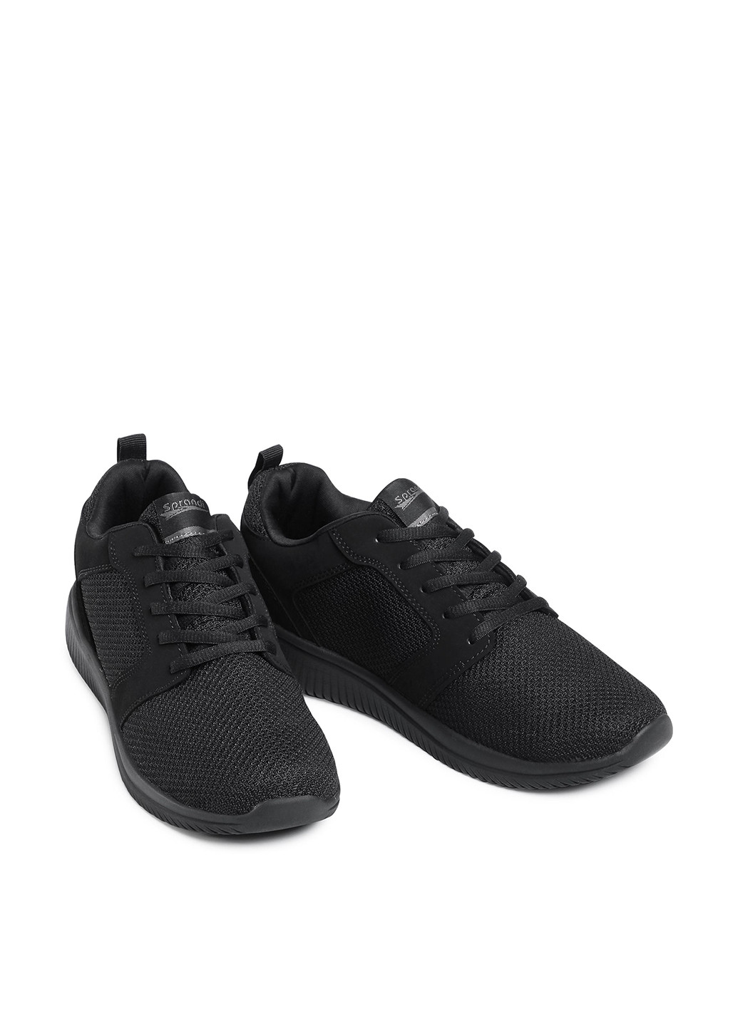 Черные демисезонные кросівки mp40-7655j Sprandi