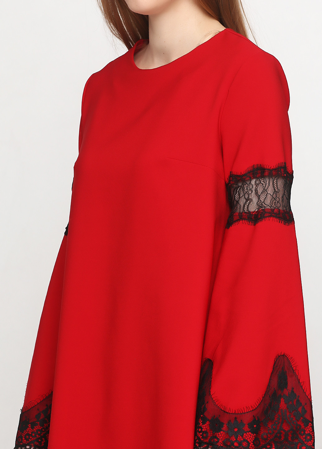 Красное кэжуал платье Nelly & Co однотонное