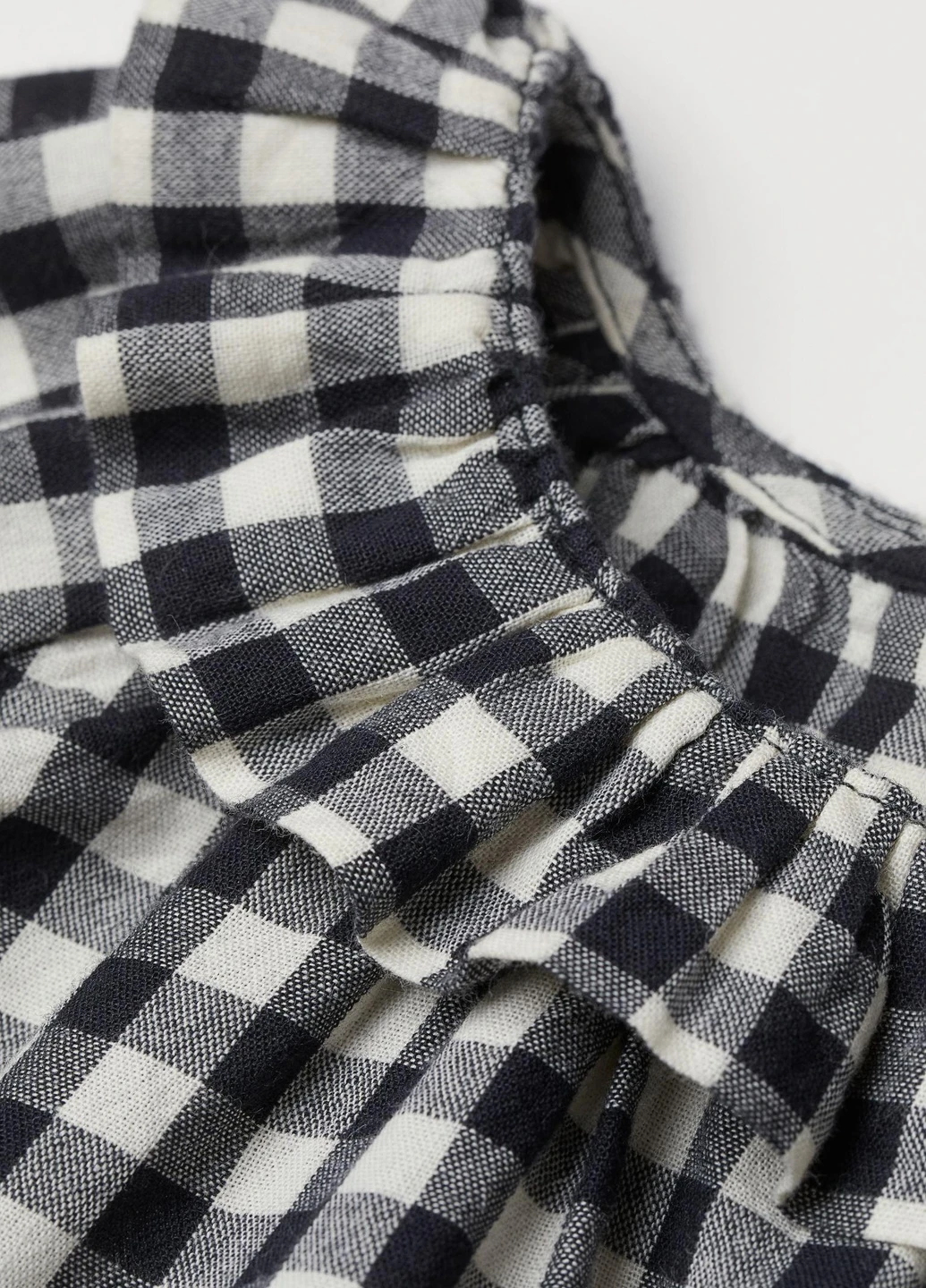 Блуза демісезон,білий-чорний в клітку, H&M (255192565)