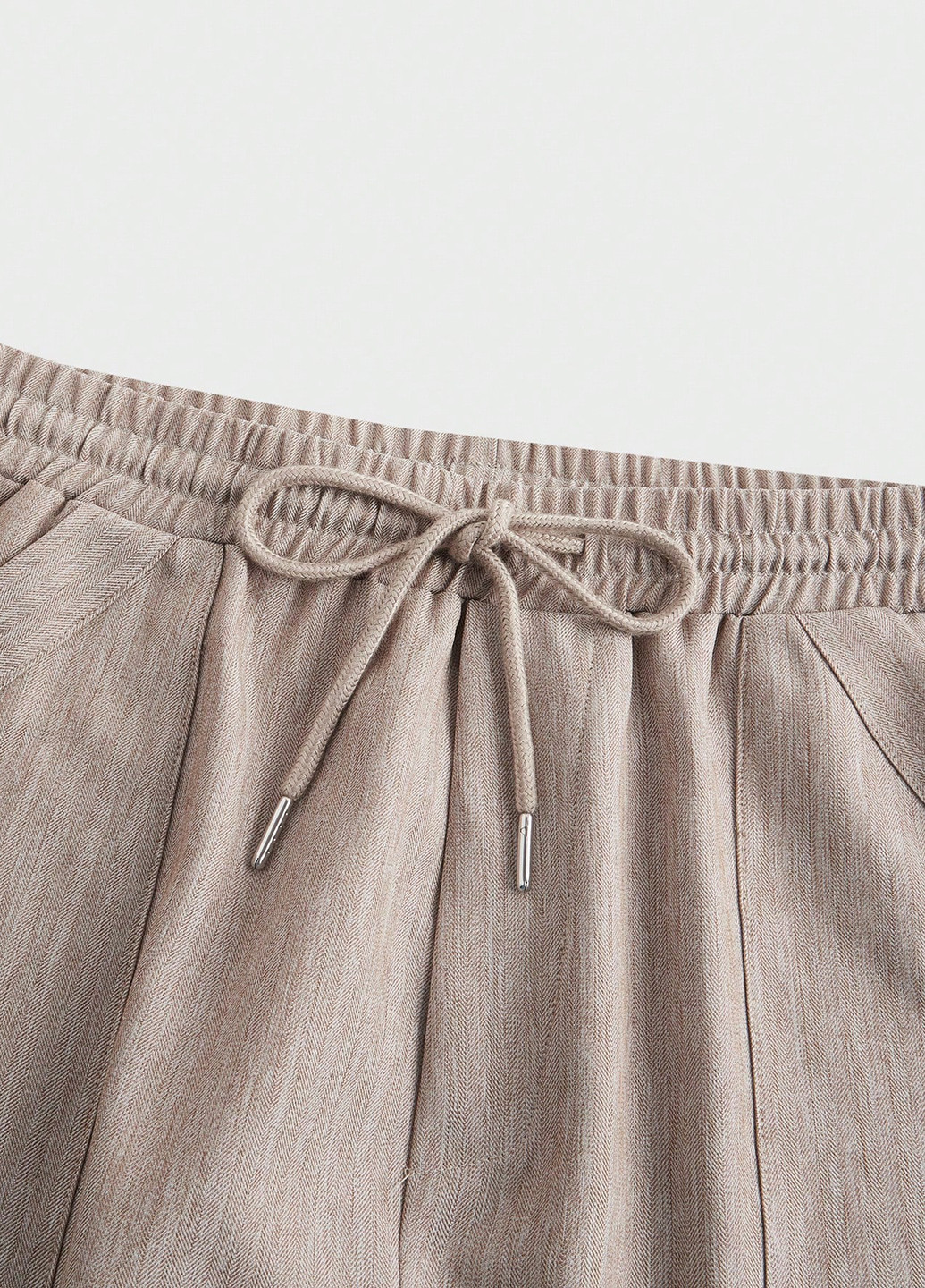 Бежевый демисезонный костюм (рубашка, брюки) брючный, с рубашкой SHEIN