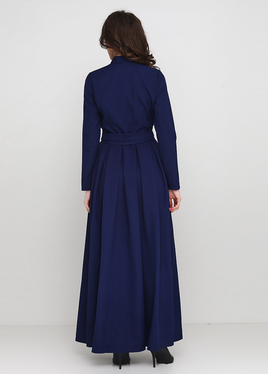 Темно-синее вечернее платье Le'Katrin family однотонное