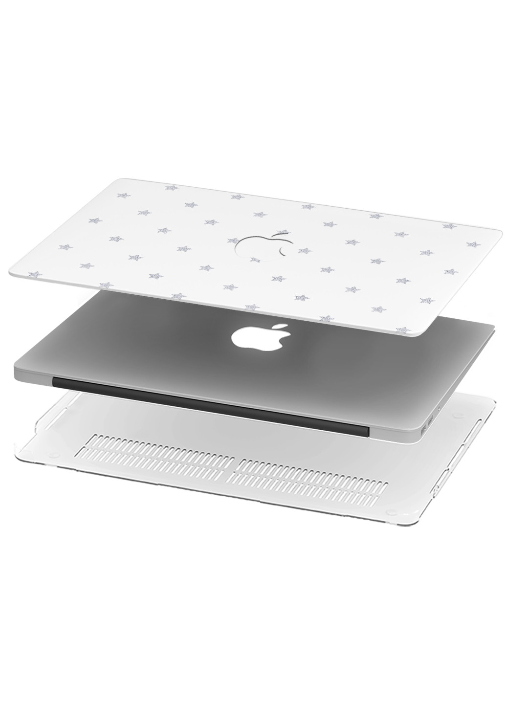 Чохол пластиковий для Apple MacBook Pro 16 A2141 Патерн Зірки (Pattern) (9494-2775) MobiPrint (219124120)