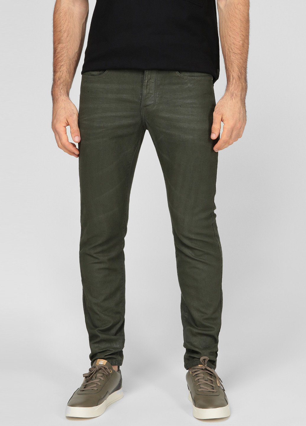 Темно-зеленые демисезонные регюлар фит джинсы G-Star Raw