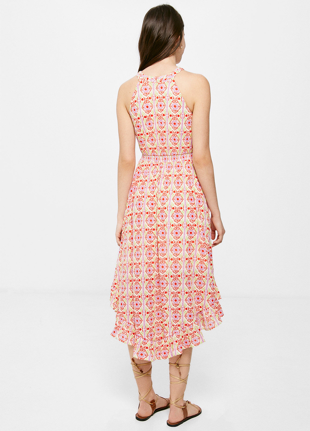 Комбинированное кэжуал платье Springfield с орнаментом