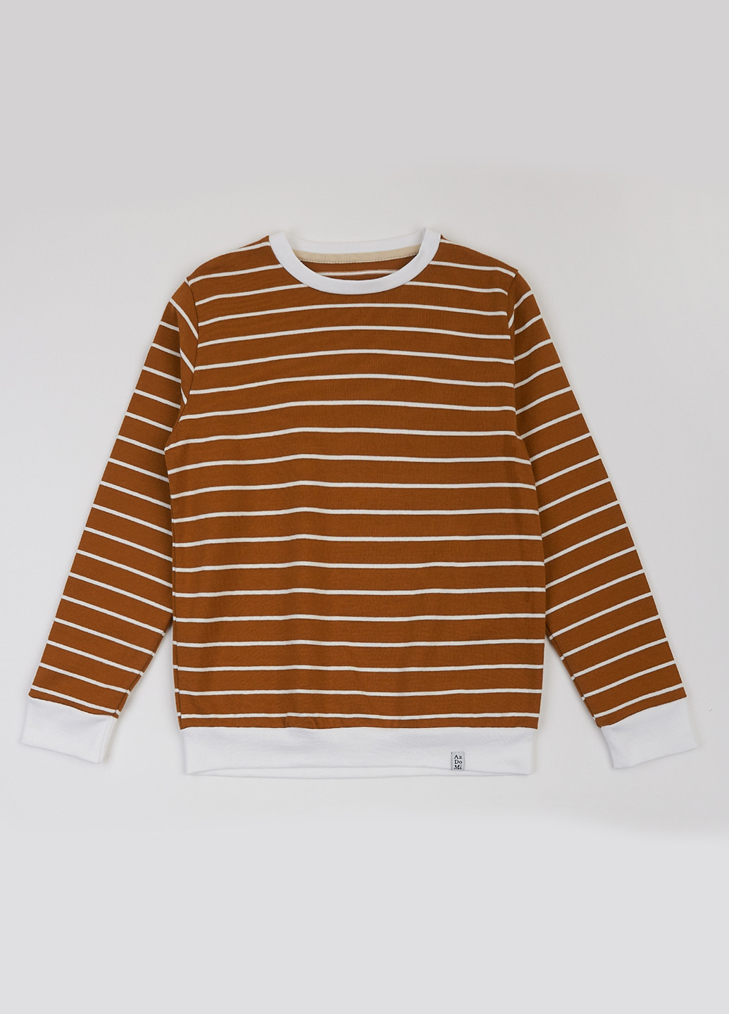 Светло-коричневый свитшот ArDoMi полоска без декора (343091818)