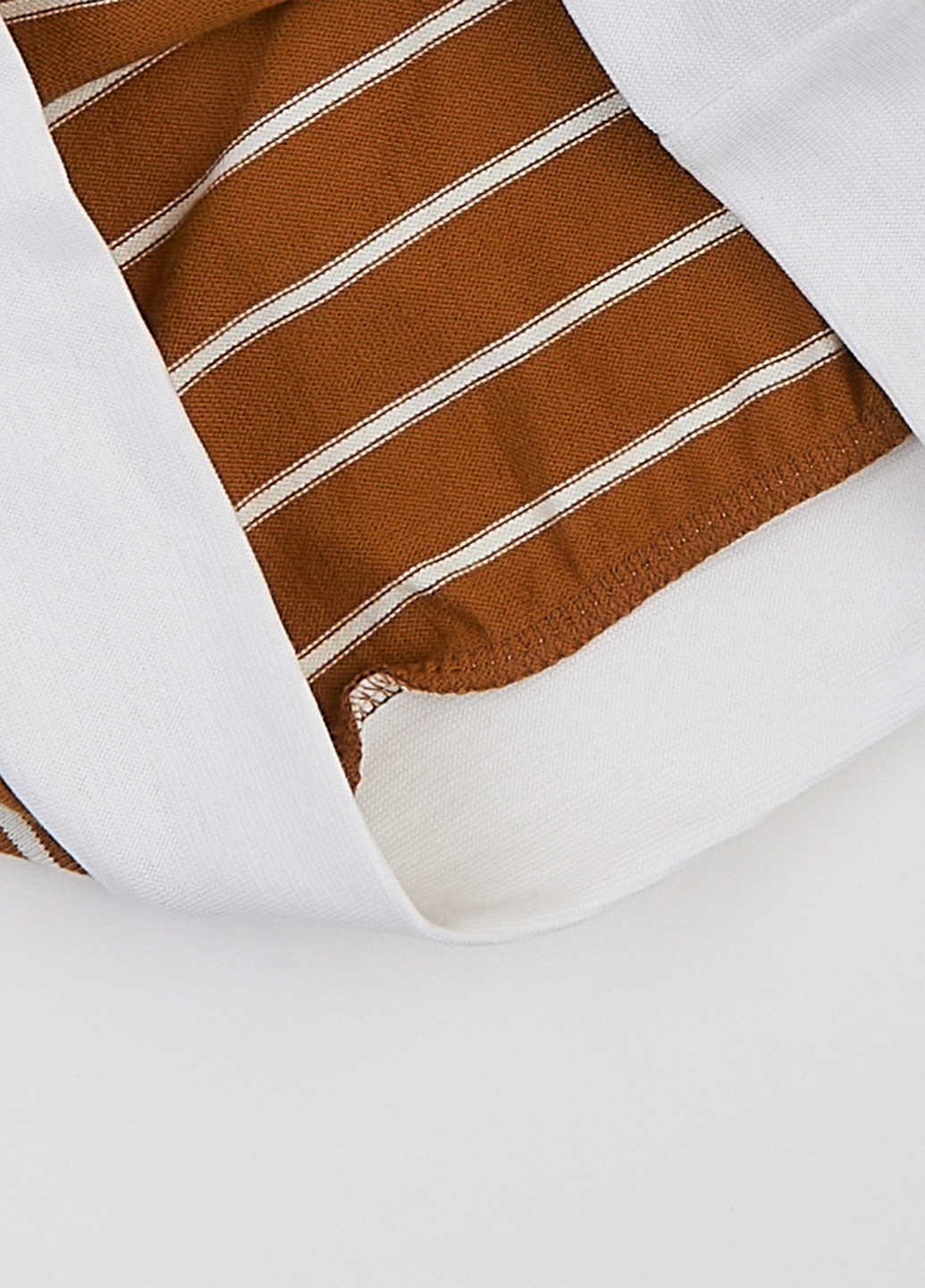 Светло-коричневый свитшот ArDoMi полоска без декора (343091818)