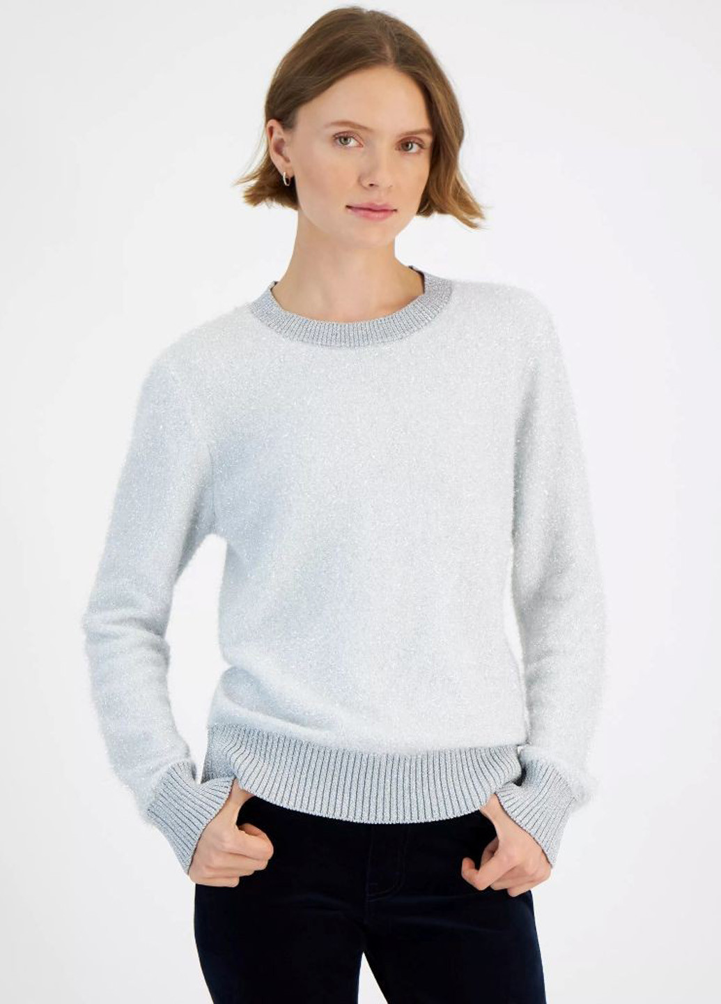 Серебристый демисезонный джемпер джемпер Tommy Hilfiger