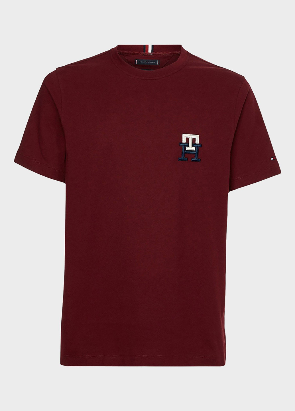 Бордовая футболка Tommy Hilfiger