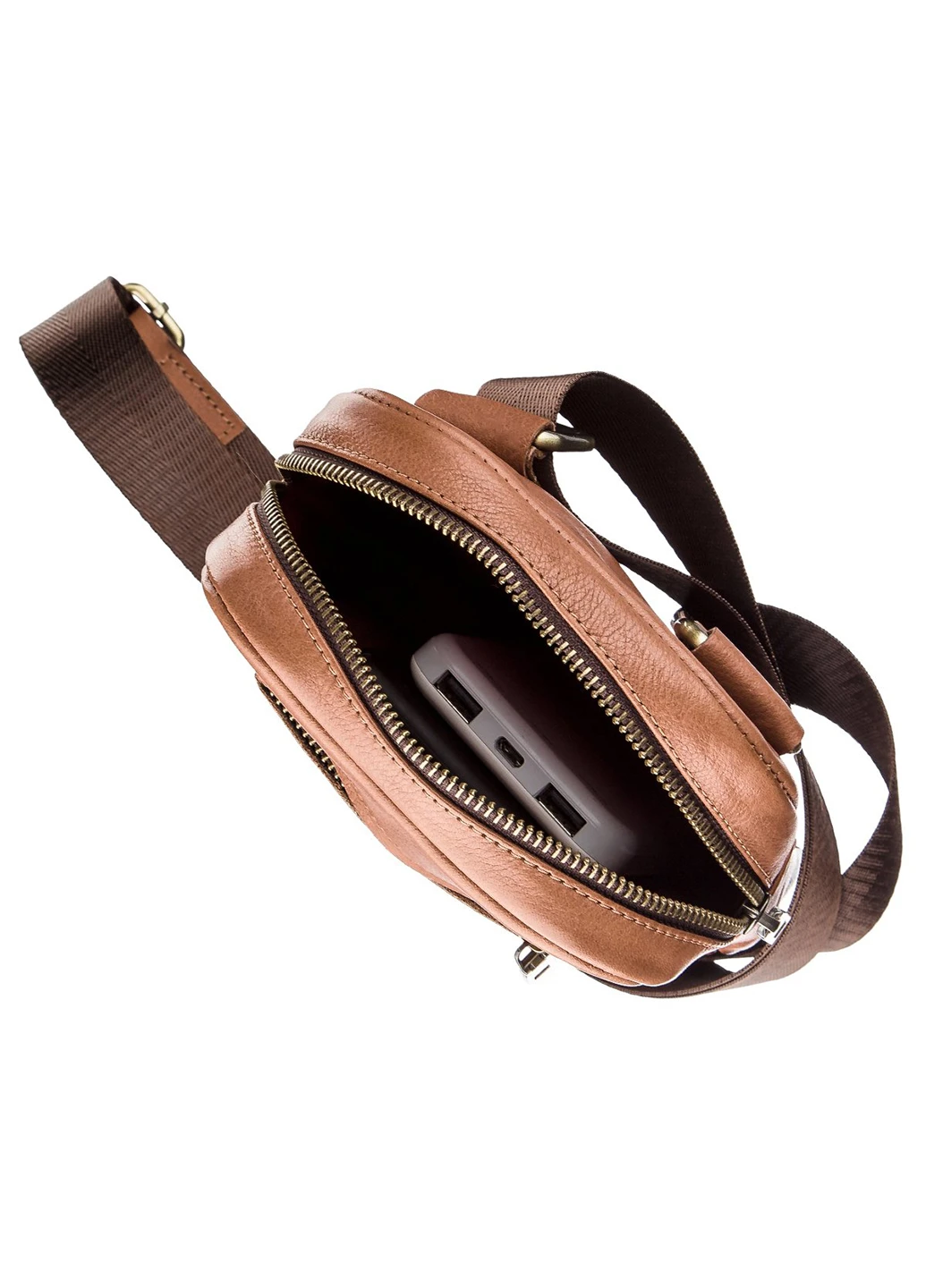 Мужская кожаная сумка 19,5х14,5х4 см Shvigel (252127165)