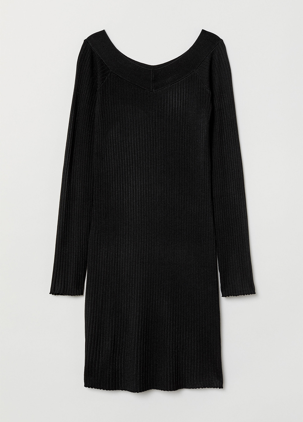 Чорна кежуал сукня сукня светр H&M однотонна