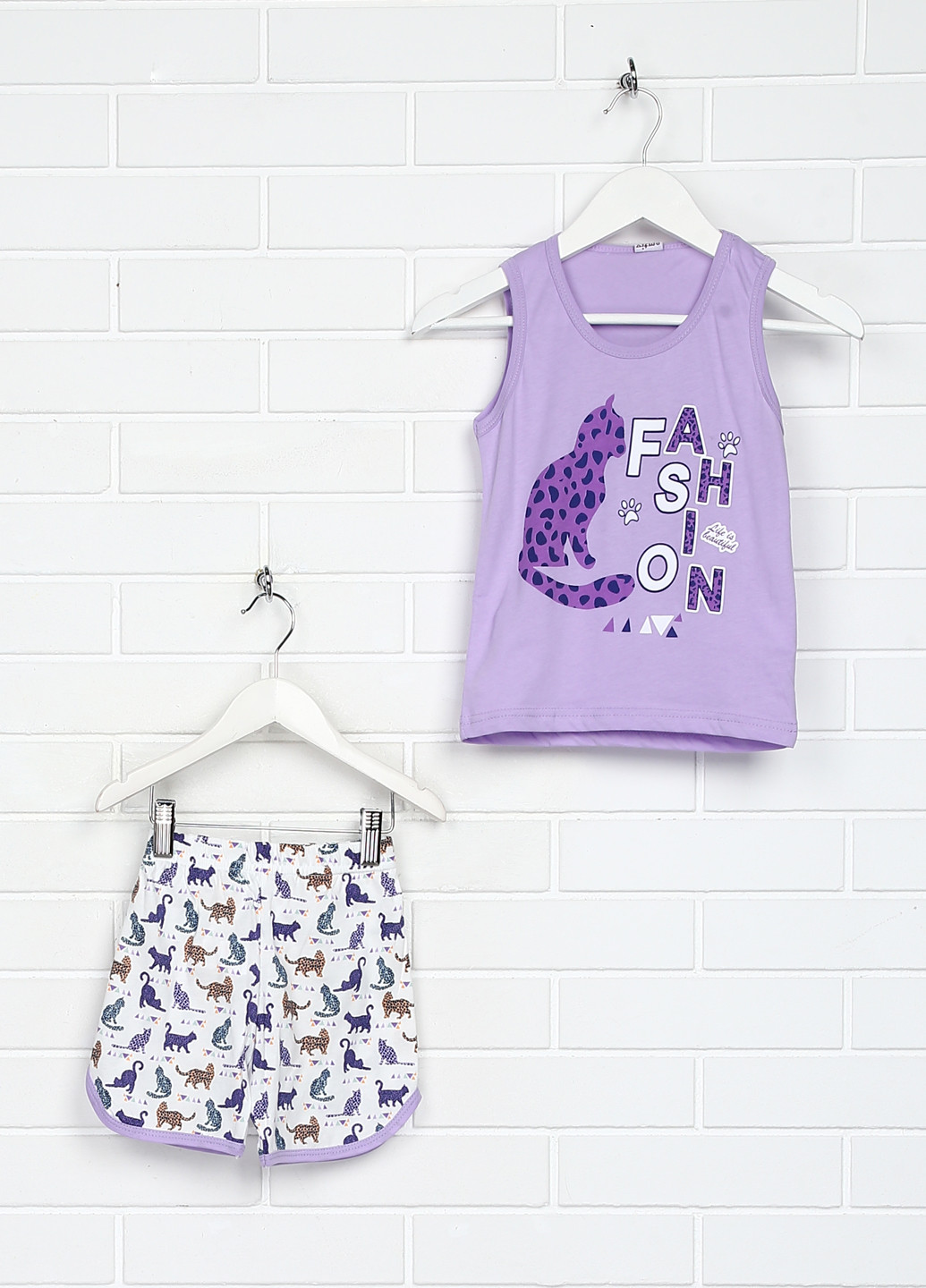 Сиреневая всесезон пижама (майка, шорты) майка + шорты Vitmo baby