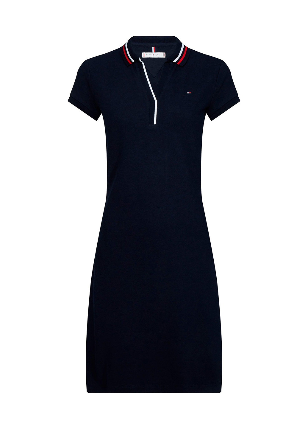 Черное кэжуал платье платье-футболка Tommy Hilfiger однотонное