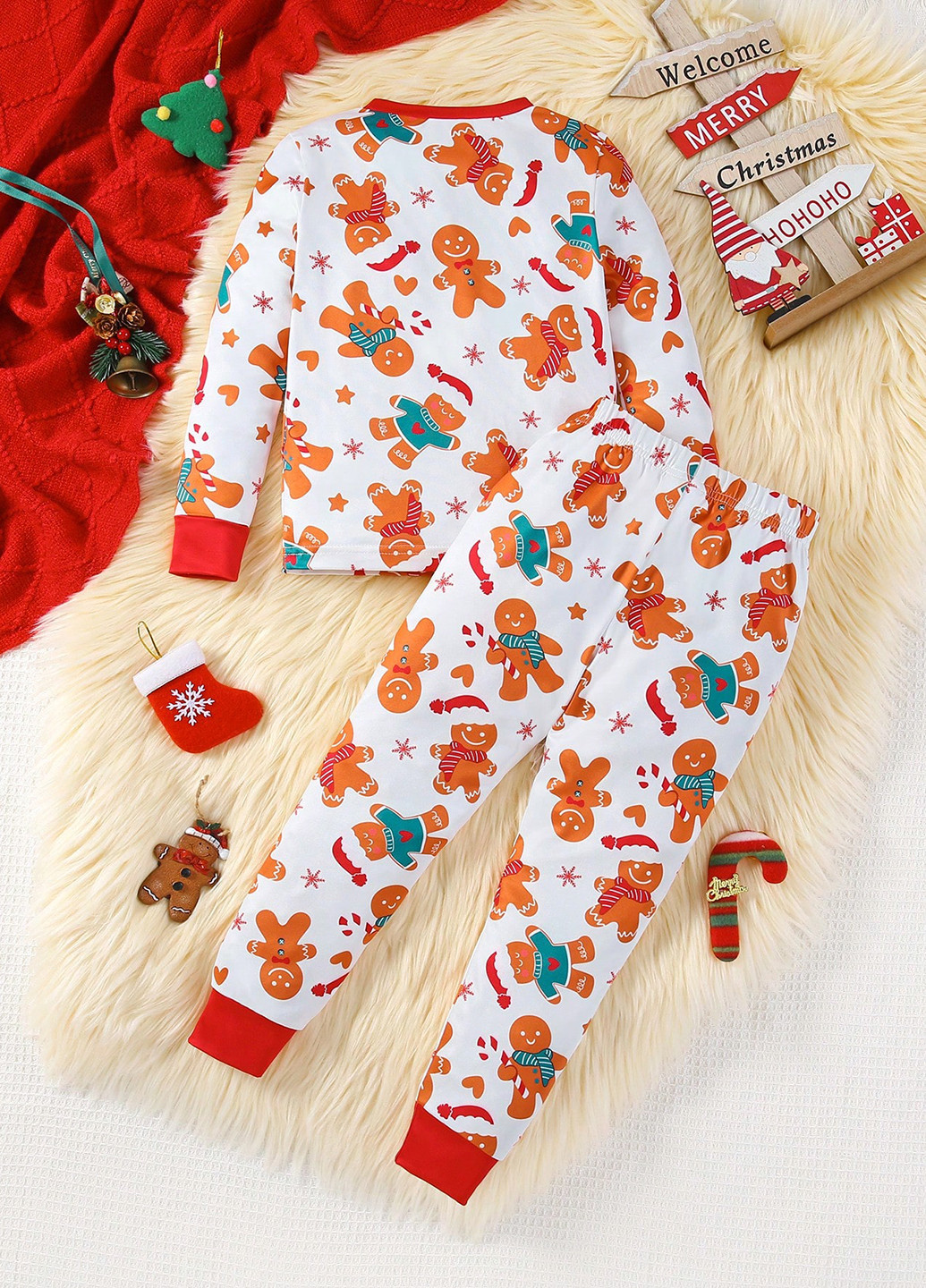 Комбінована зимня піжама (світшот, штани) SHEIN