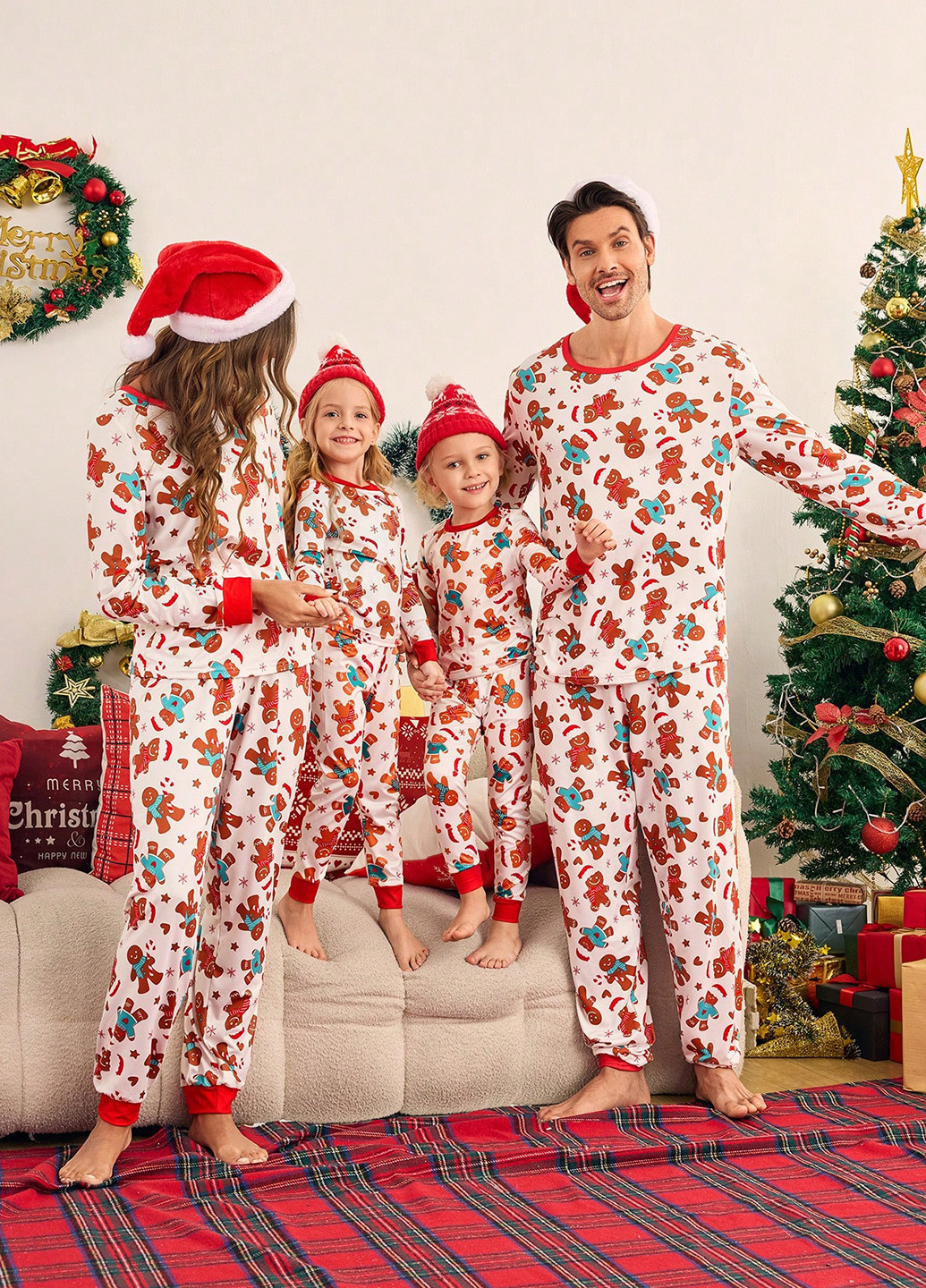 Комбінована зимня піжама (світшот, штани) SHEIN