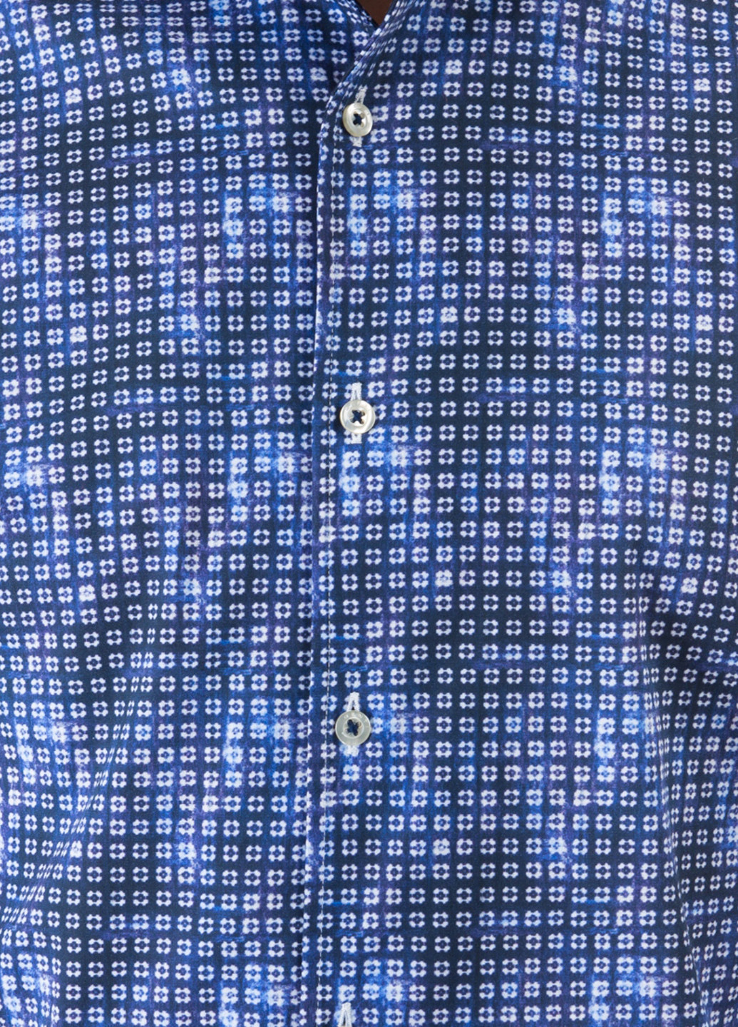 Синяя кэжуал рубашка в клетку GENTI