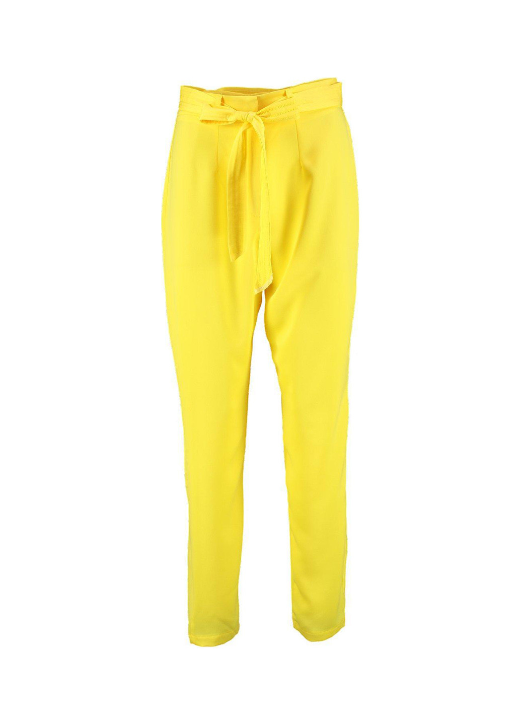 Желтые кэжуал демисезонные галифе брюки Boohoo