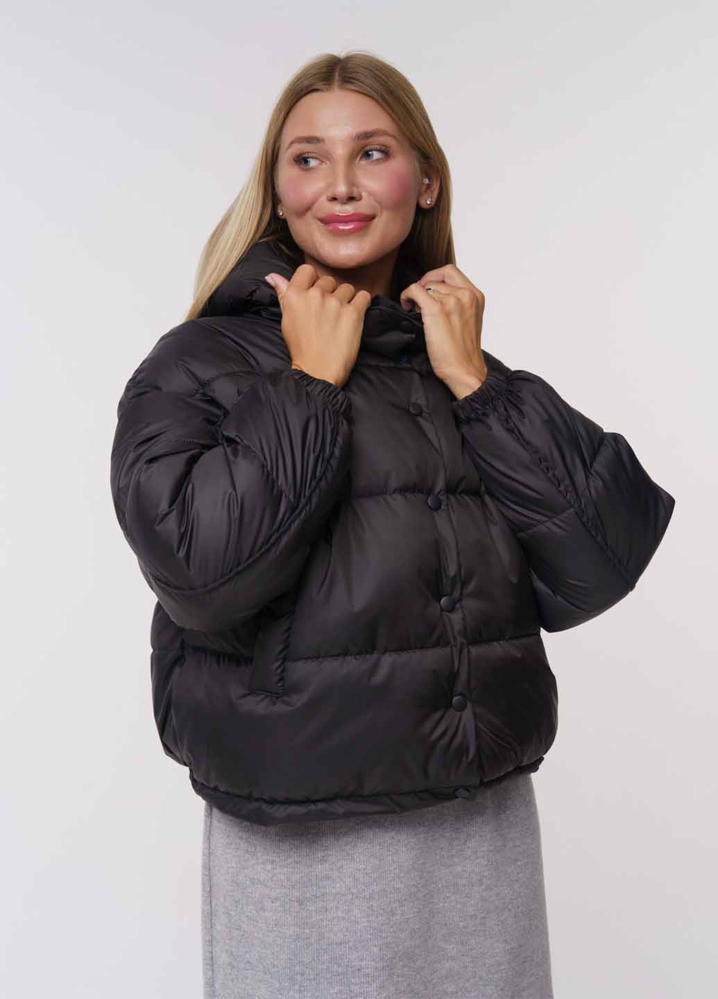 Черный зимний Пуховик Fashion