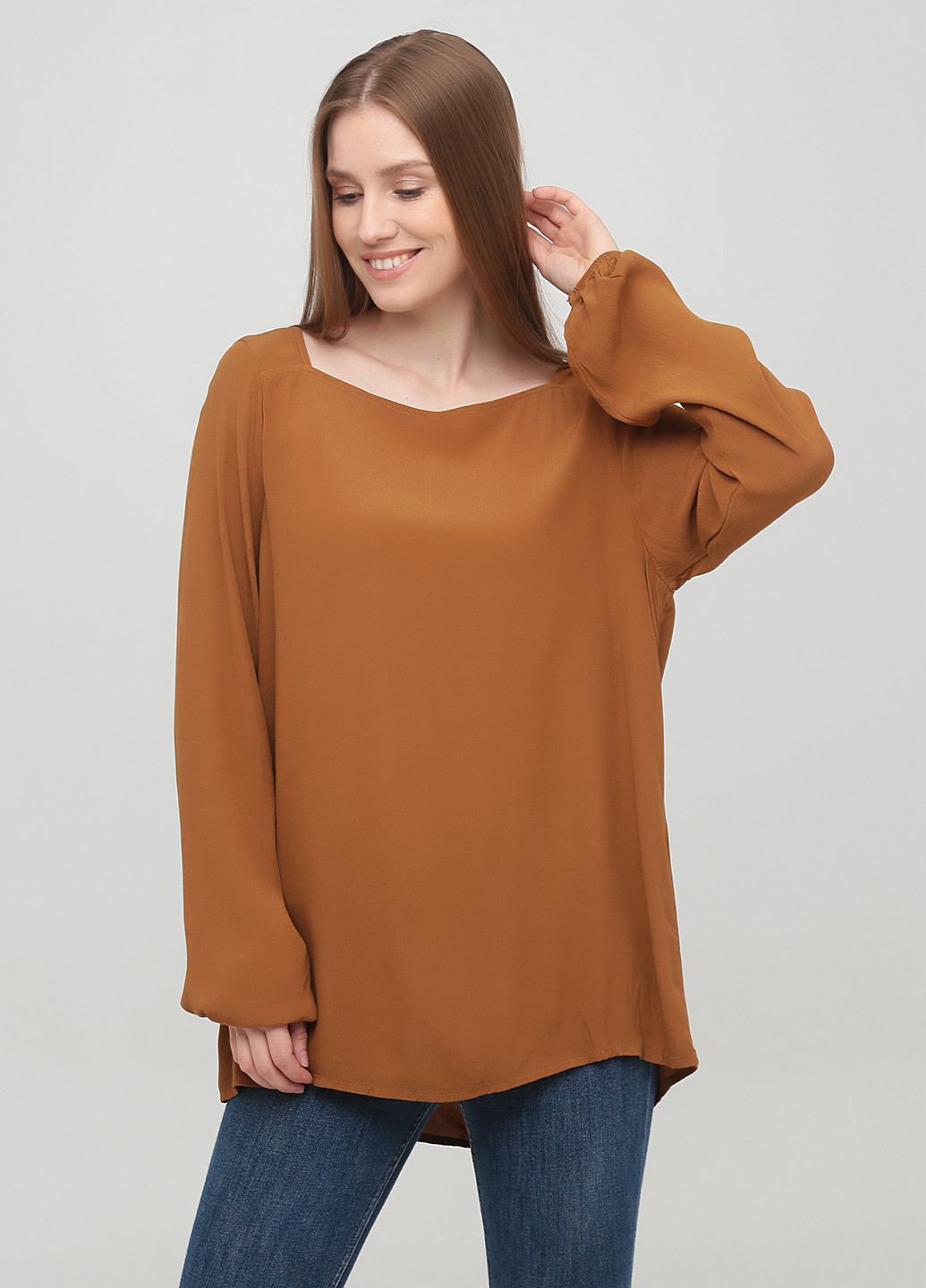Светло-коричневая демисезонная блуза Le Streghe