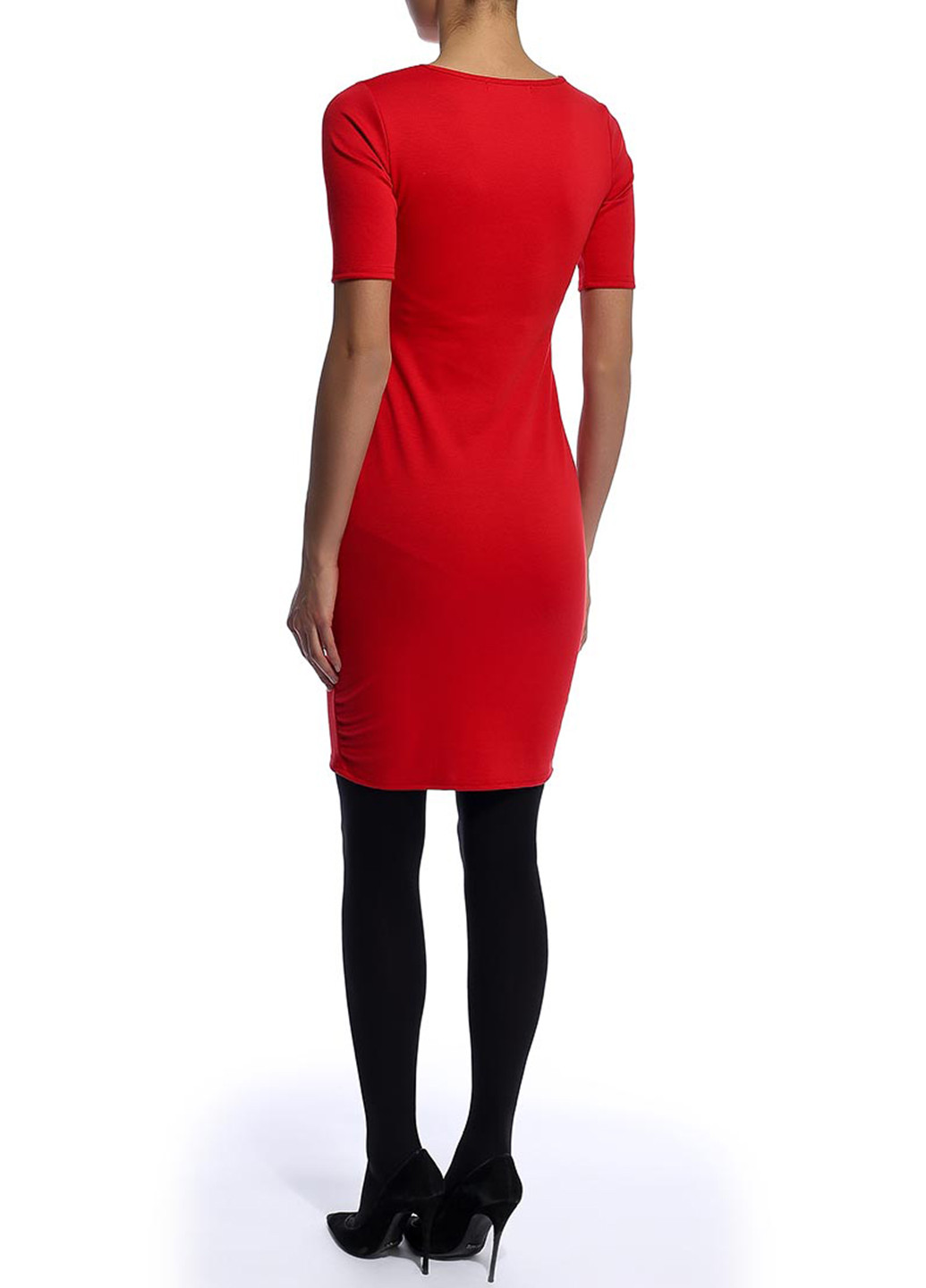 Червона кежуал сукня Amplebox однотонна