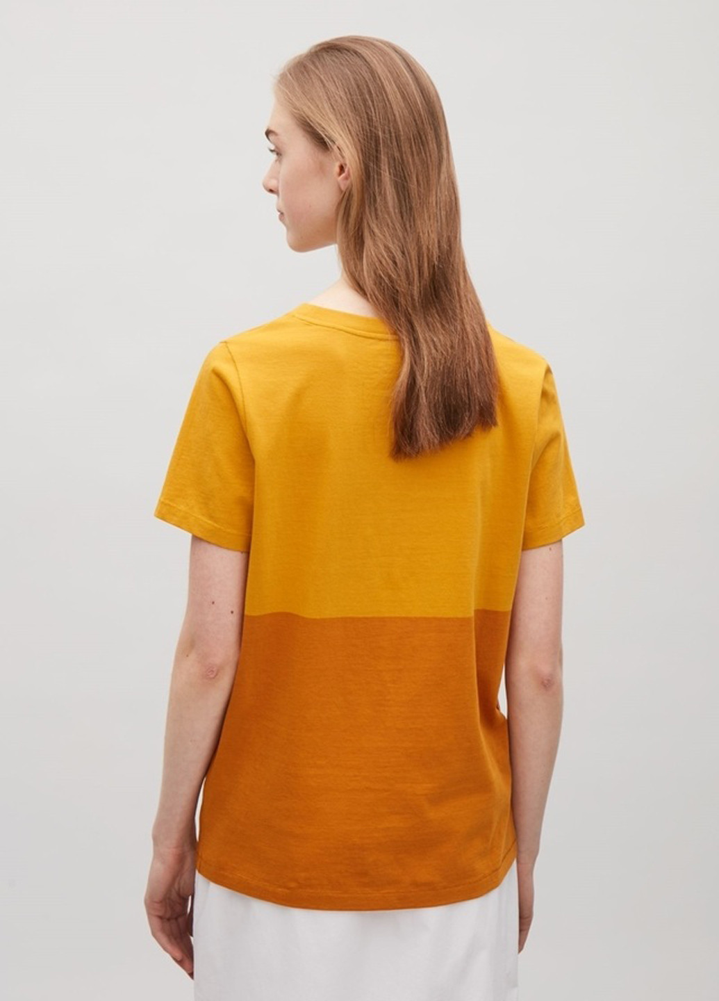 Оранжевая летняя футболка Cos