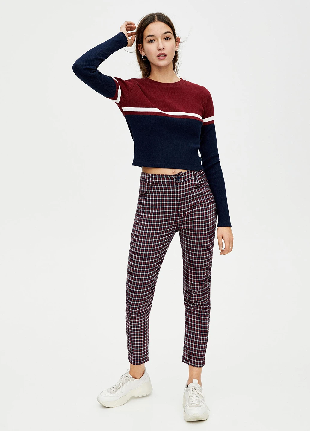 Бордовий демісезонний джемпер джемпер Pull & Bear