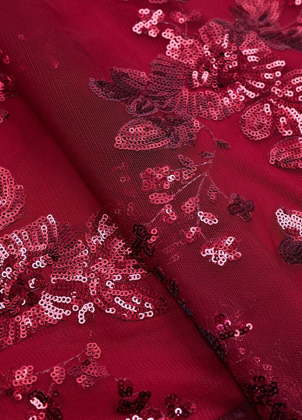 Бордова коктейльна сукня кльош SHEIN однотонна