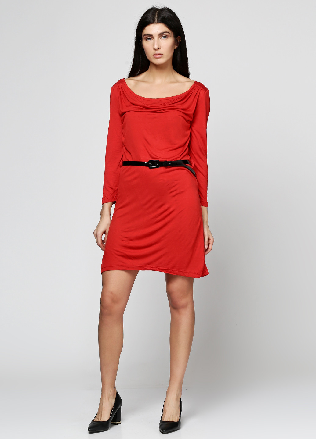 Червона кежуал сукня, сукня Zalando однотонна