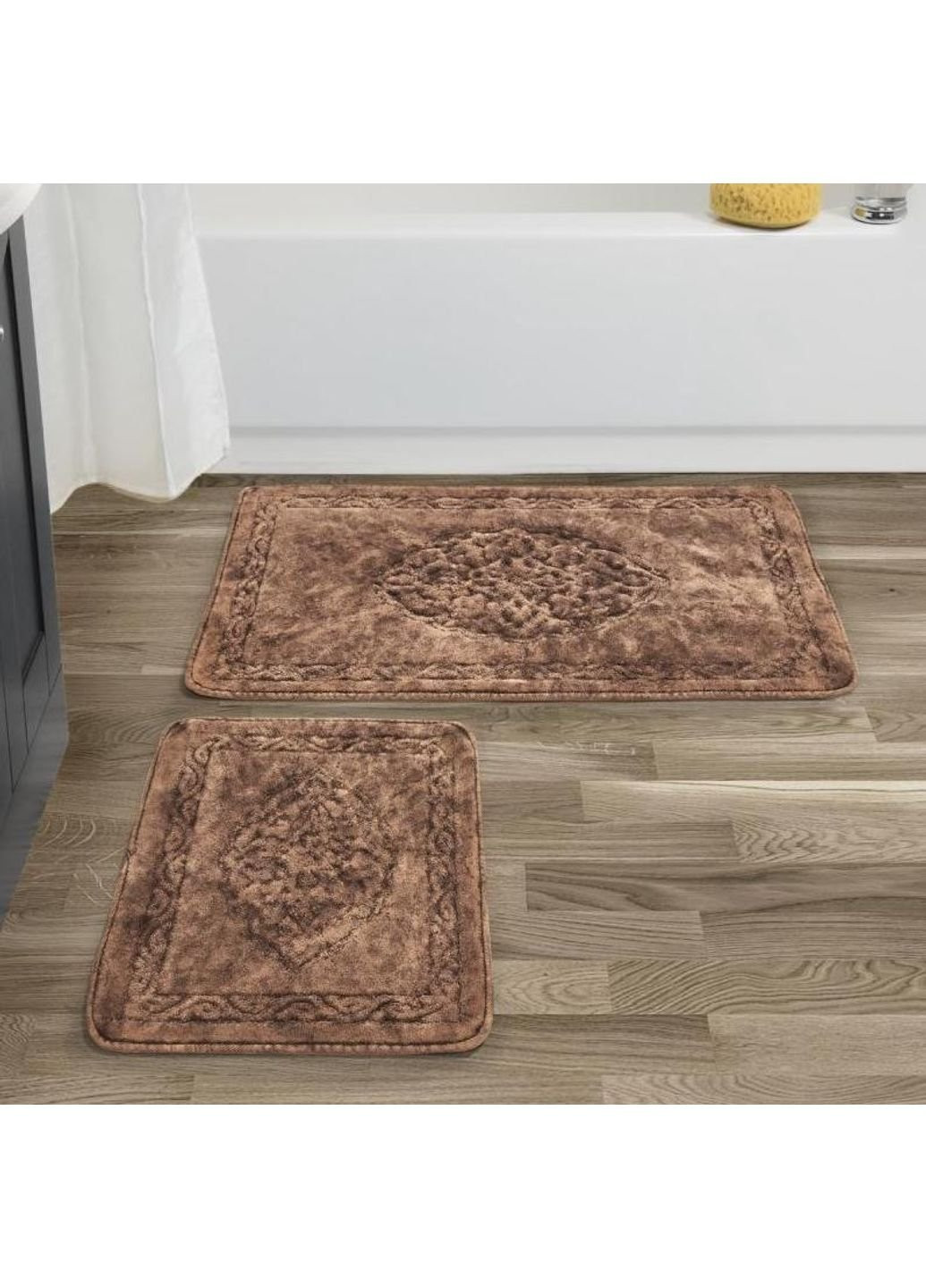 Коврик в ванную Damaks AR-A107217-Brown 120х70 см коричневый Arya (253526694)