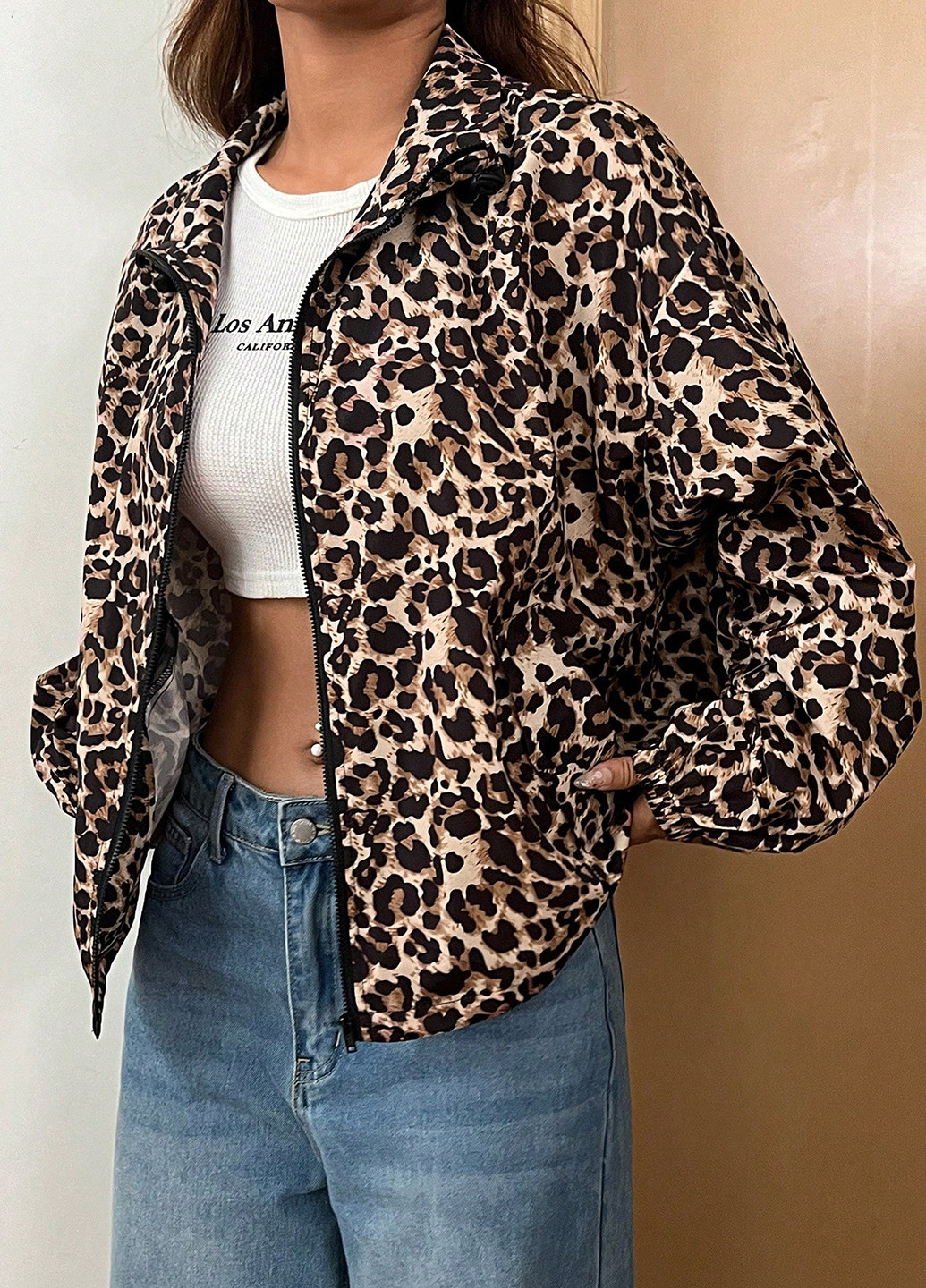 Комбінована демісезонна куртка SHEIN