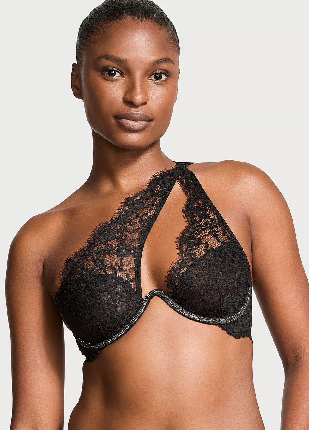 Чорний демісезонний комплект (бюстгальтер, трусики) Victoria's Secret