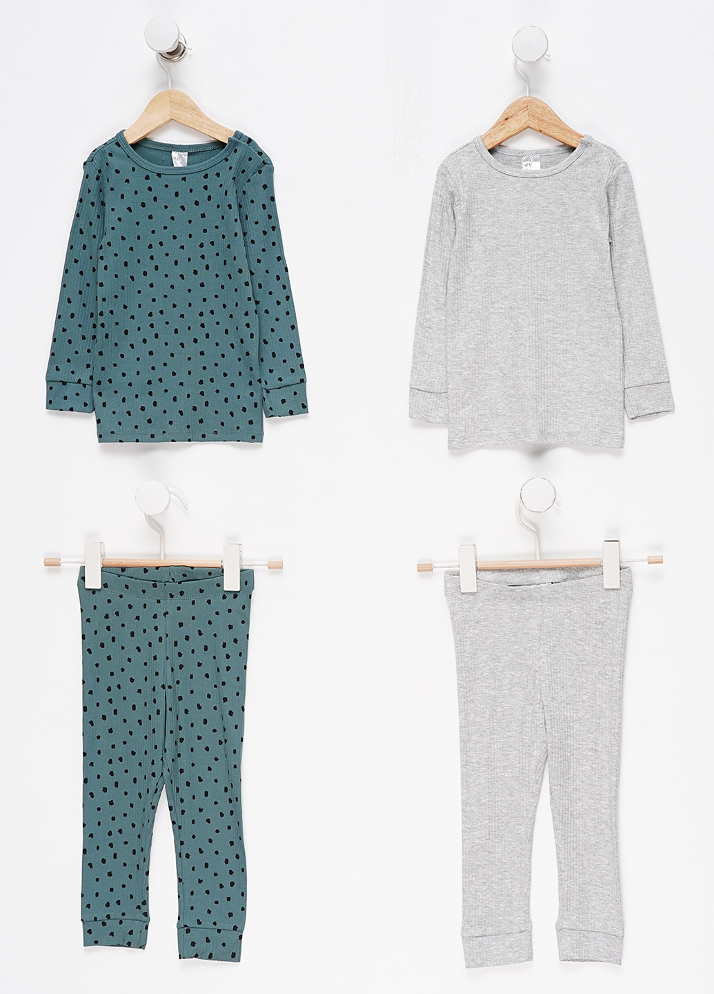 Комбинированная всесезон пижама (2 лонгслива, 2 брюк) лонгслив + брюки H&M